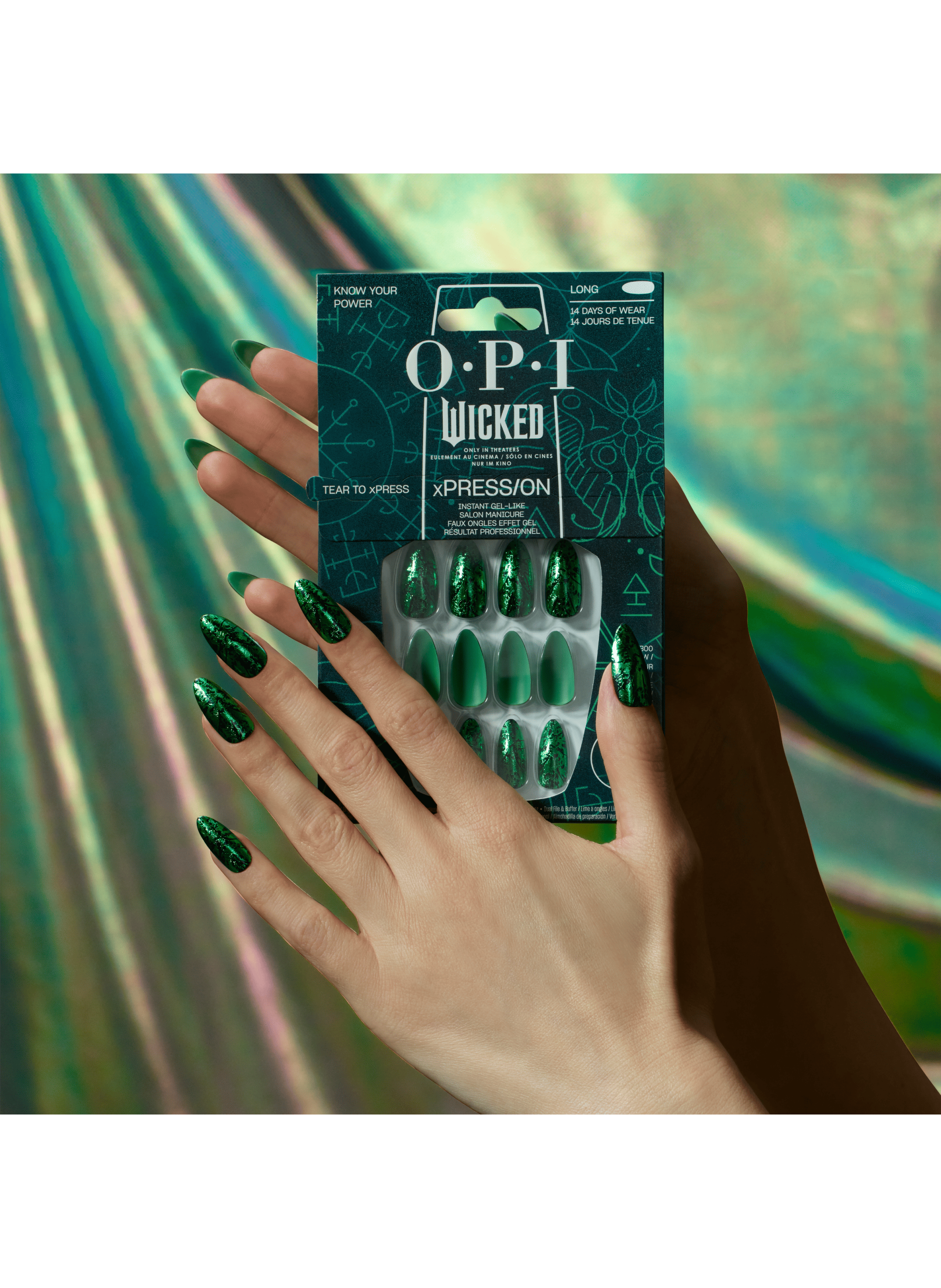 Know Your Power - Reusable Fake Nails OPI No color