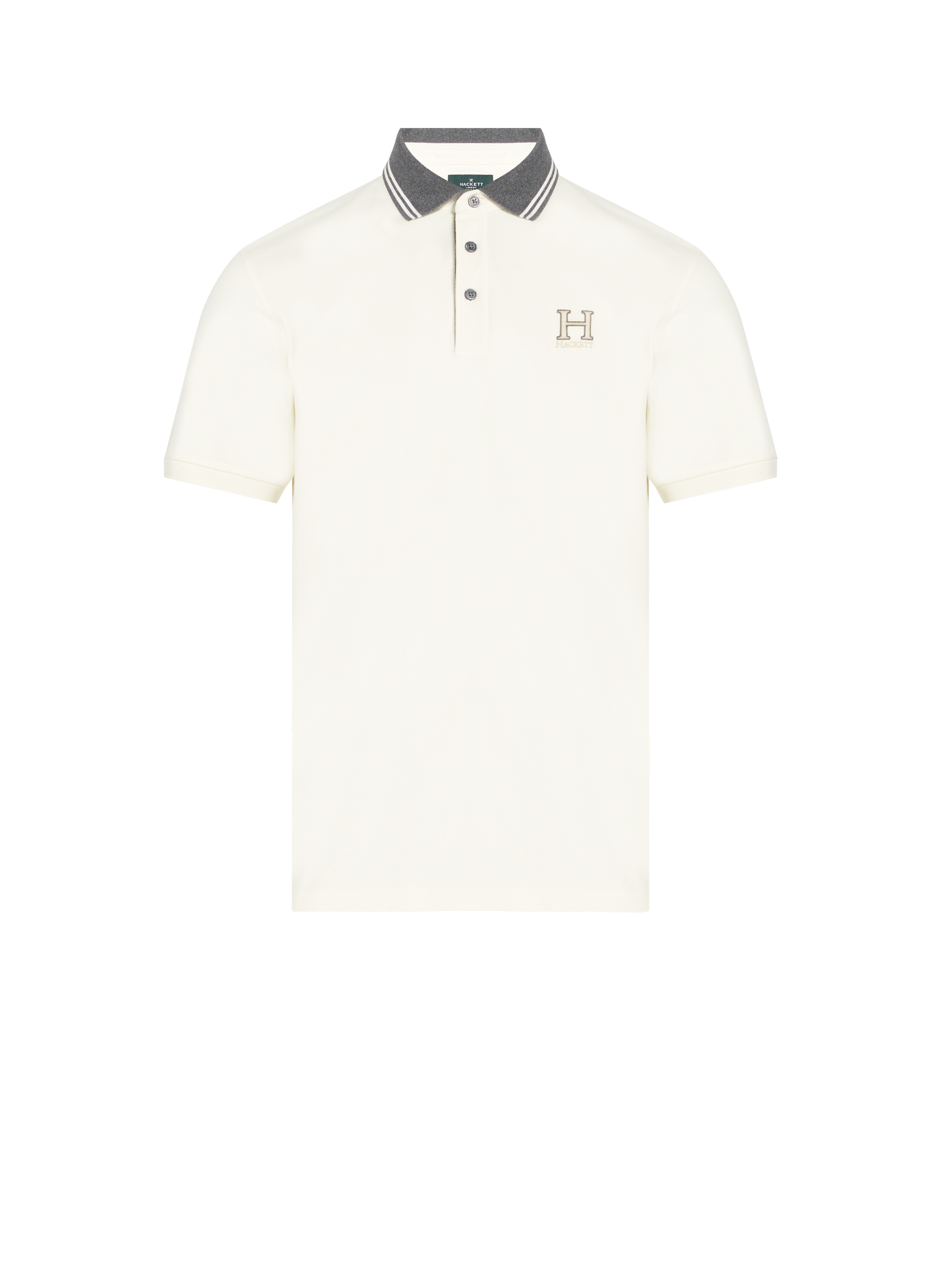 Polo Heritage en coton HACKETT Blanc
