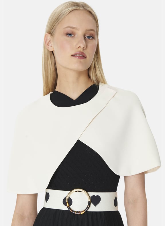 Cape cape uni - valentina Blanc by TARA JARMON TARA JARMON Cape cape uni - valentina Blanc