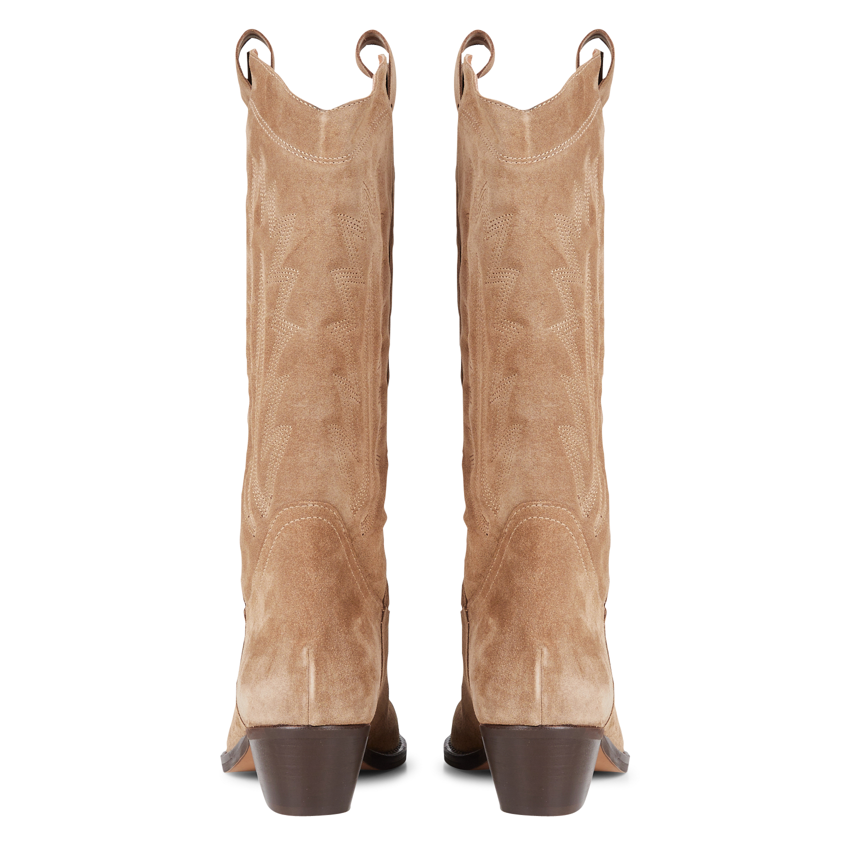 Santiags en cuir delea JONAK Beige