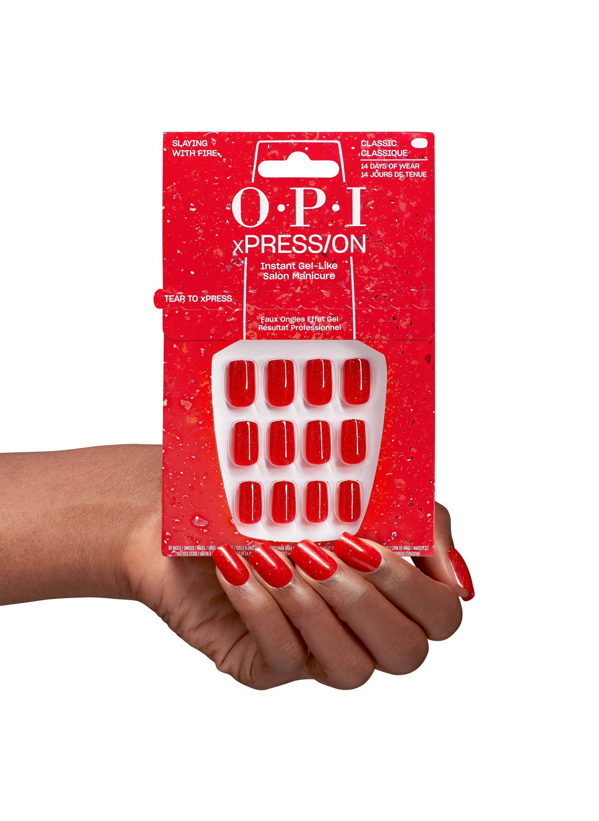 Slaying with Fire - Reusable Fake Nails OPI An059s