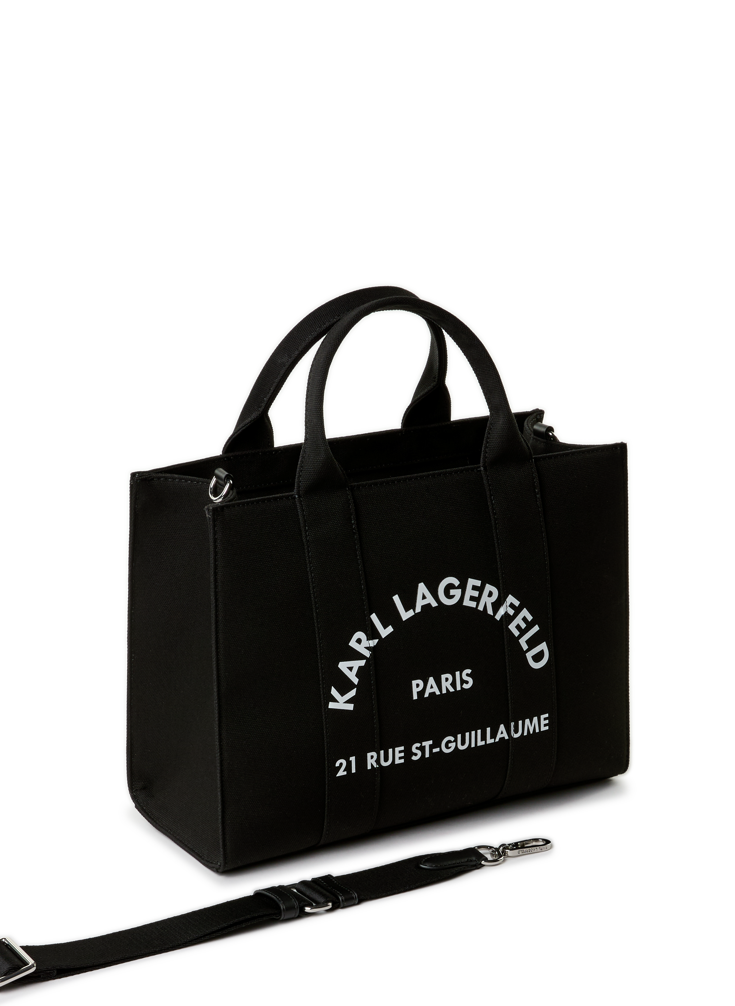 Sac cabas en coton KARL LAGERFELD Noir