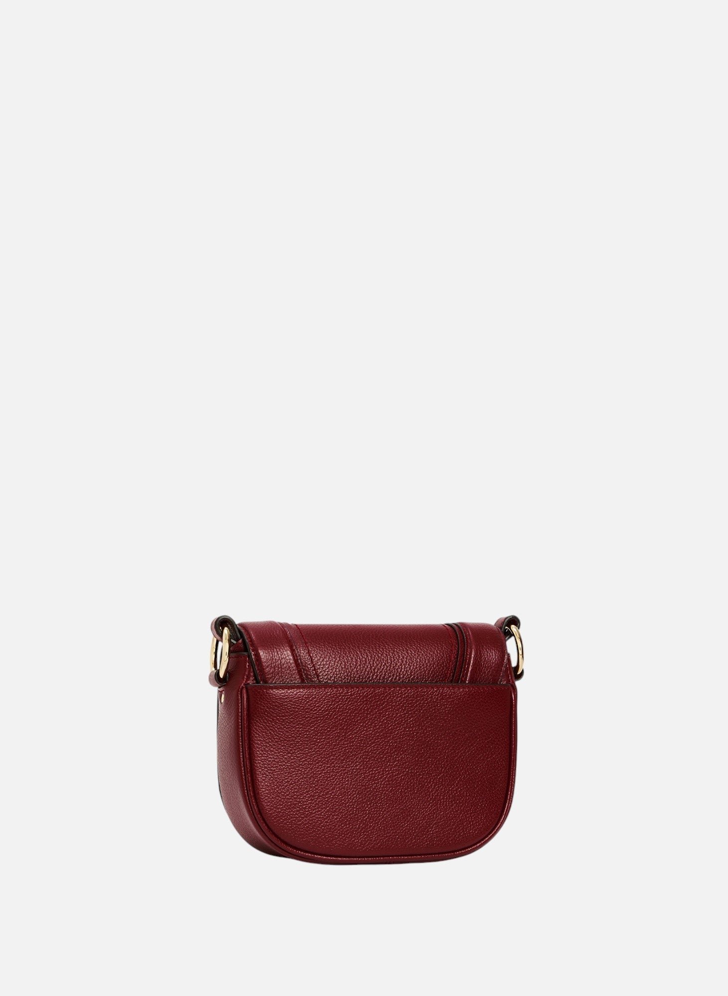 Petit sac bandoulière ella en cuir grainé LE TANNEUR Rouge