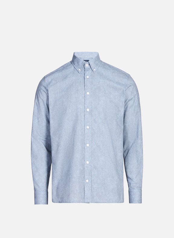 Chemise à motif en coton Bleu by HACKETT HACKETT Chemise à motif en coton Bleu