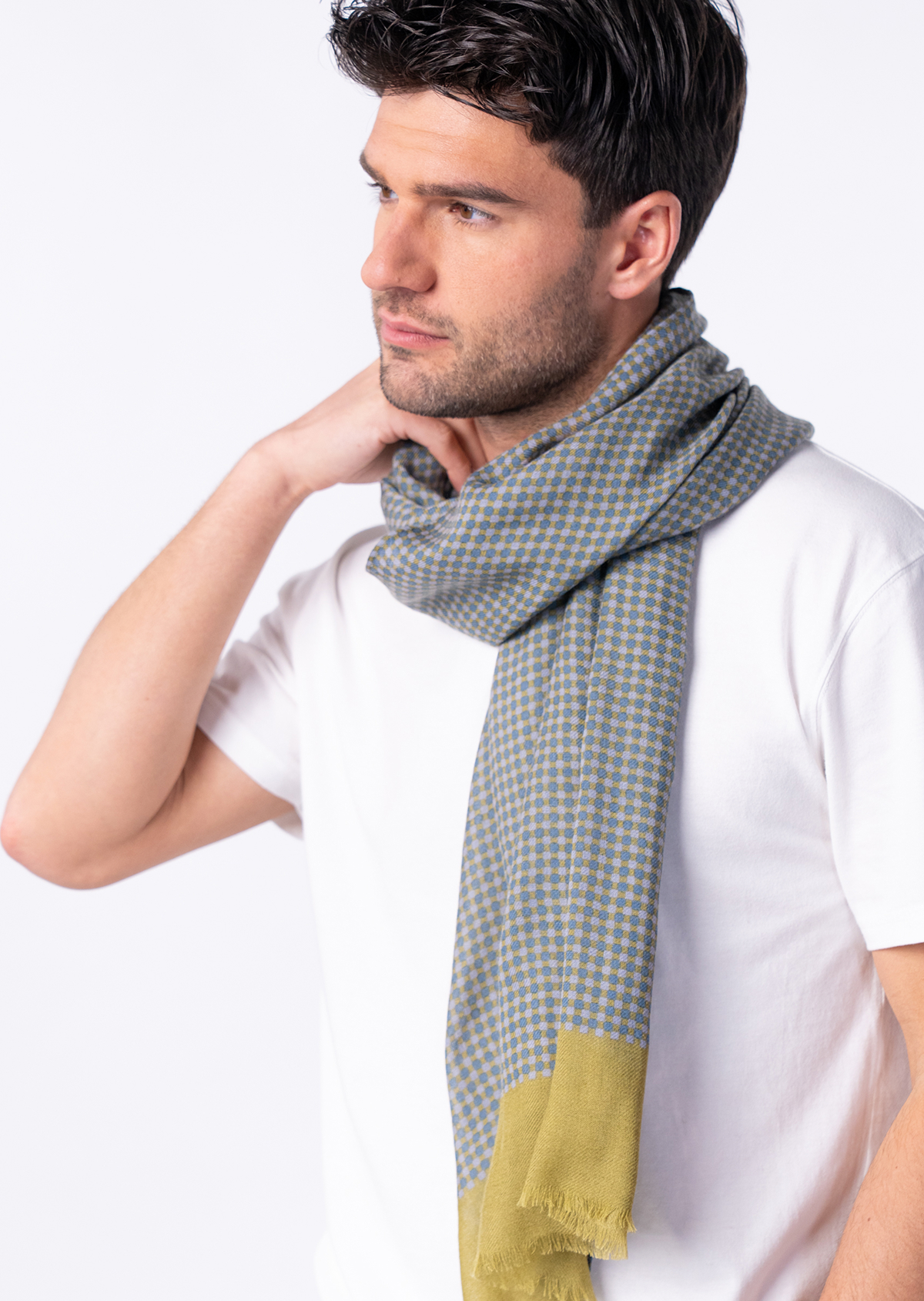 Foulard en laine BILLYBELT Bleu