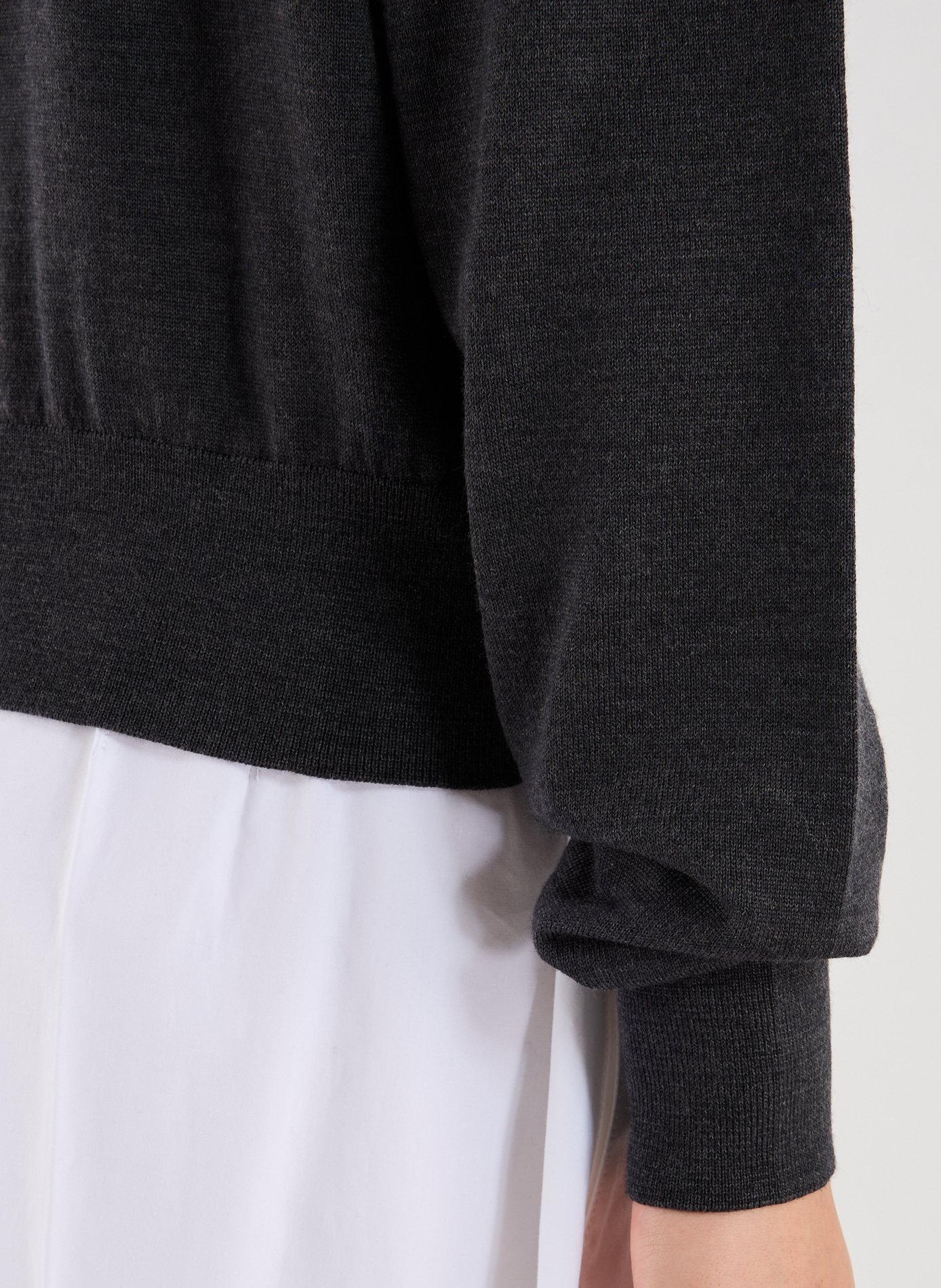 Cardigan cintré en laine JACQUEMUS Gris