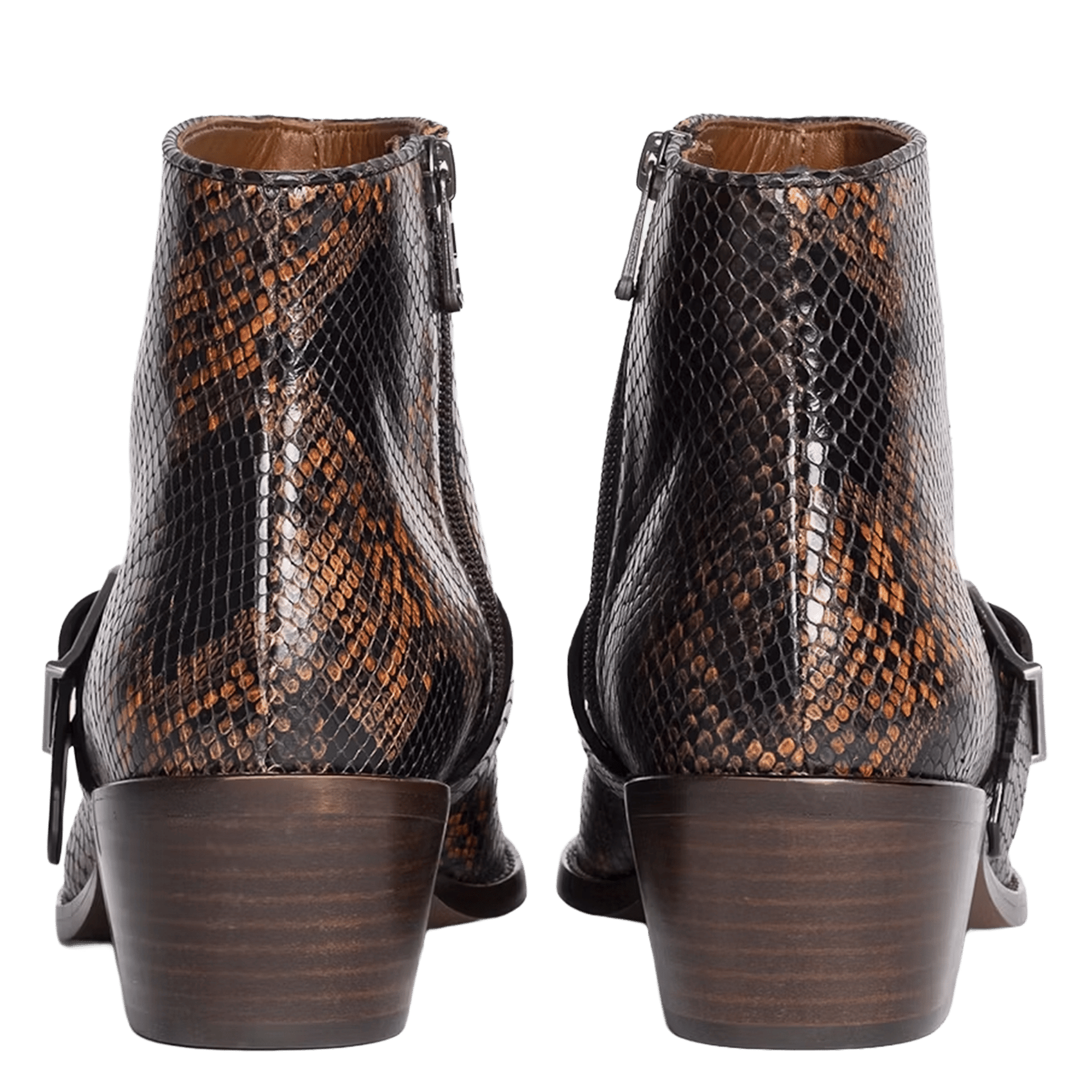 Bottines pointues en cuir tylow ZADIG&VOLTAIRE Orange