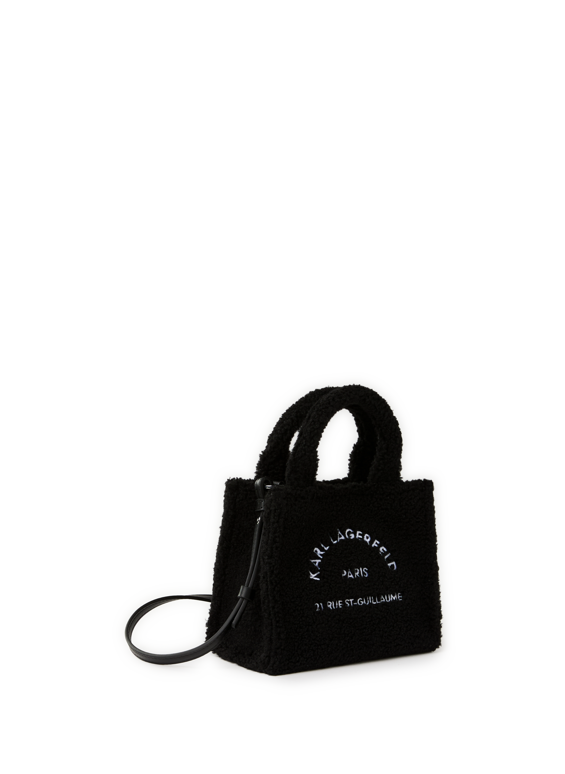 Sac à main brodé KARL LAGERFELD Noir