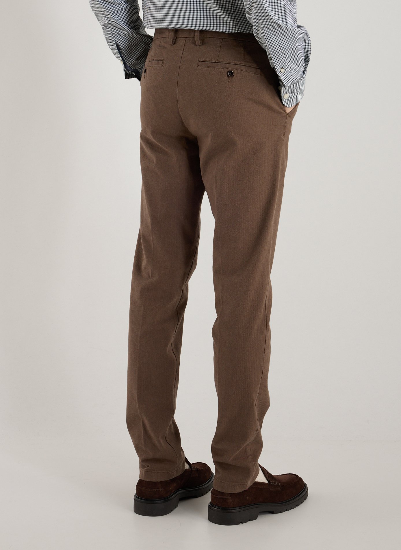 Bedford slim-fit cotton trousers GANT Brown