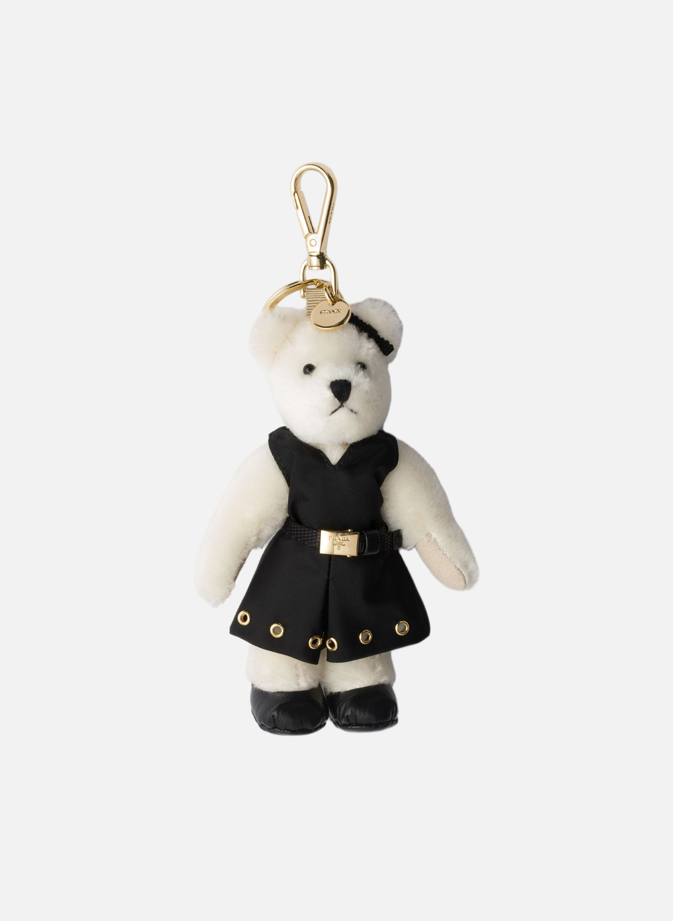 Charm porte-clés teddy PRADA Blanc