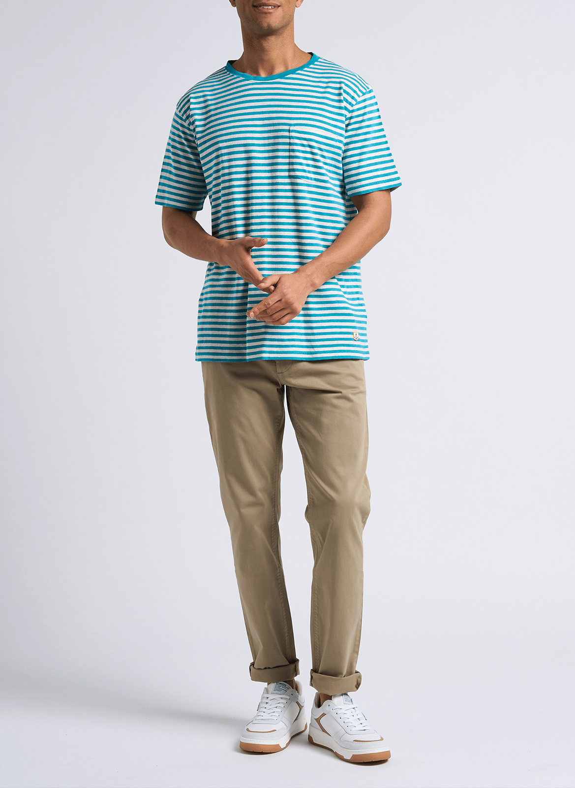 Pantalon chino en coton stretch BOSS Marron