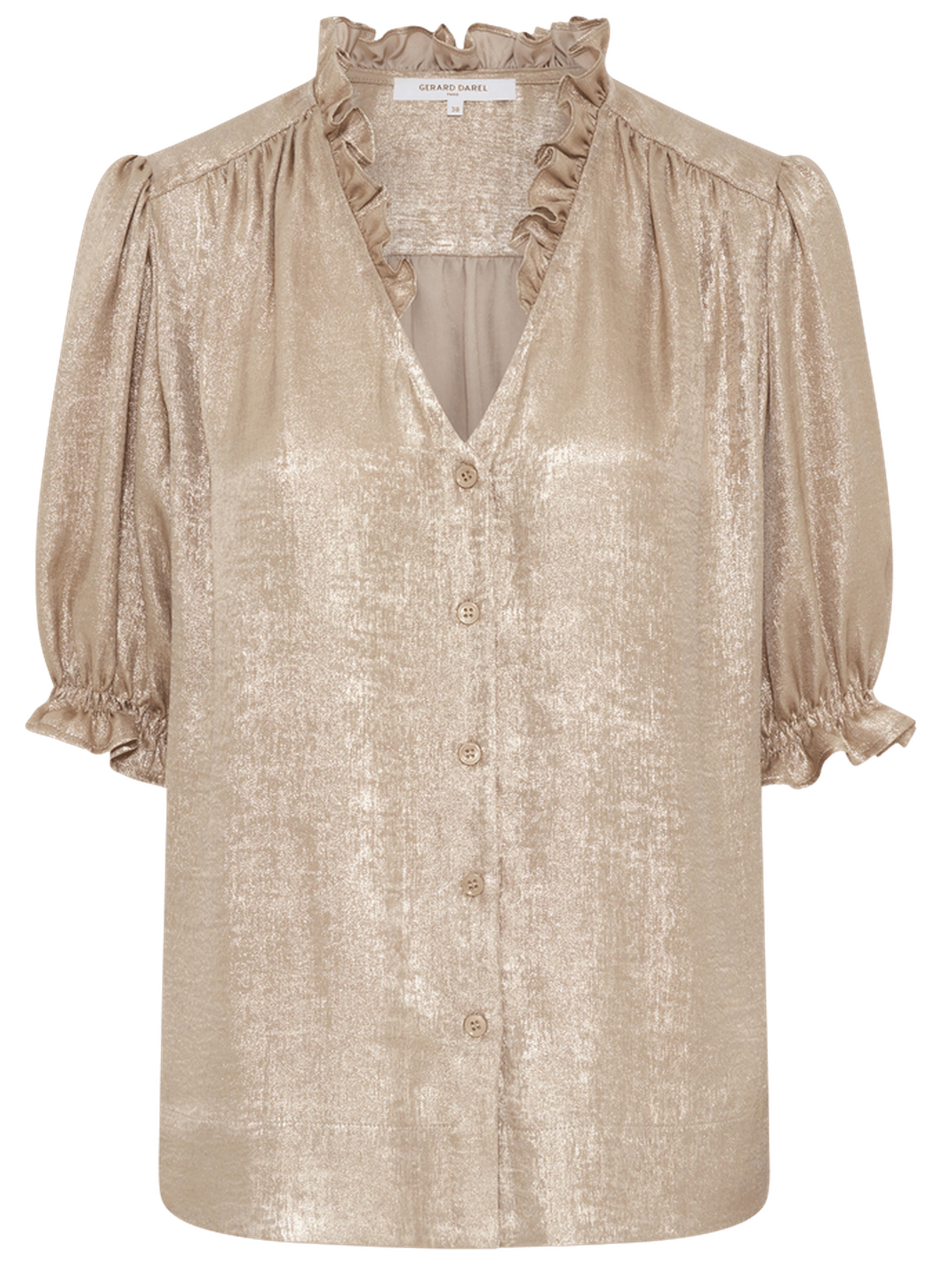 Chemise dorée à volants - ceva GERARD DAREL Doré