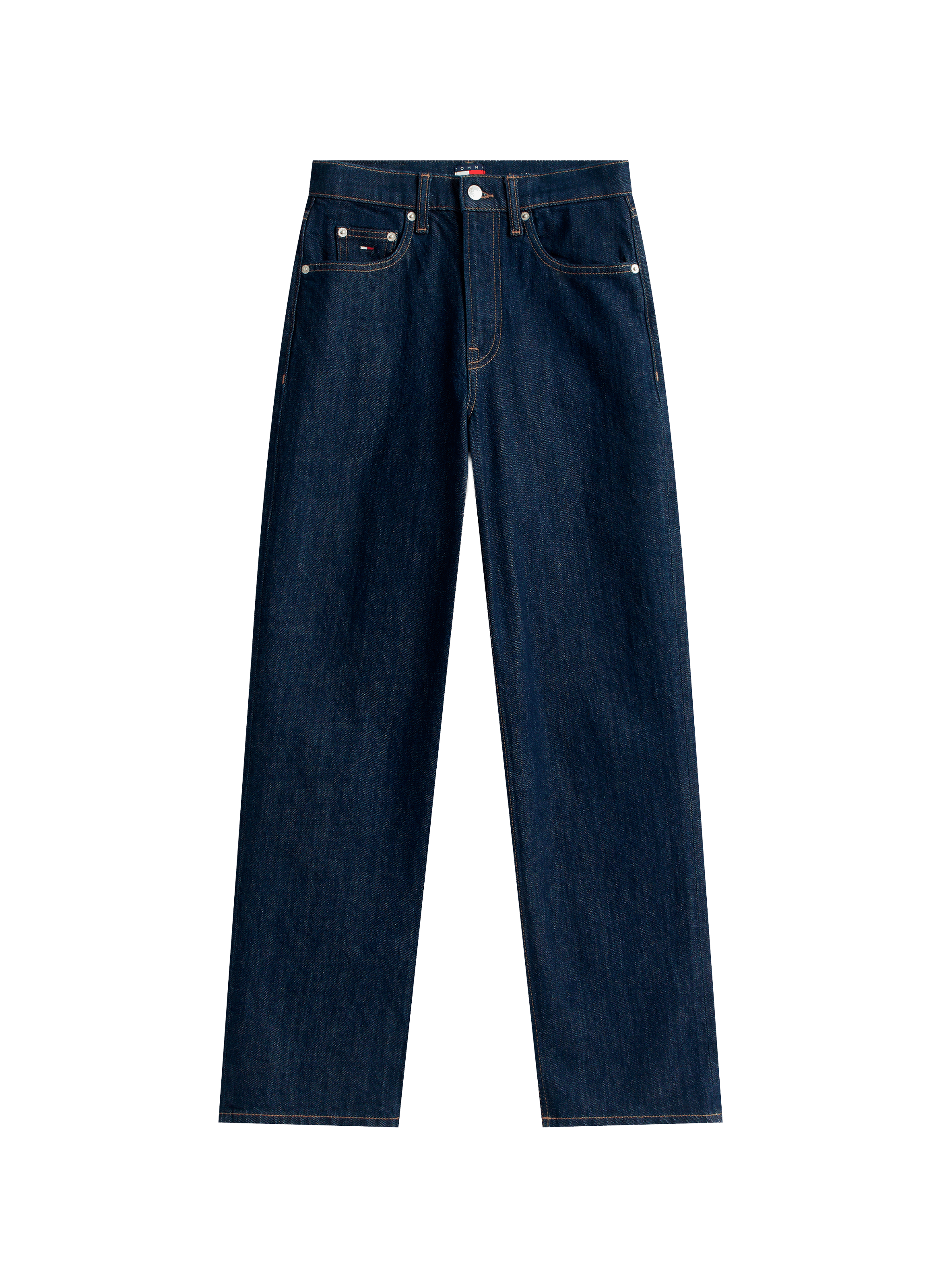 Straight-cut cotton-blend jeans TOMMY HILFIGER Blue