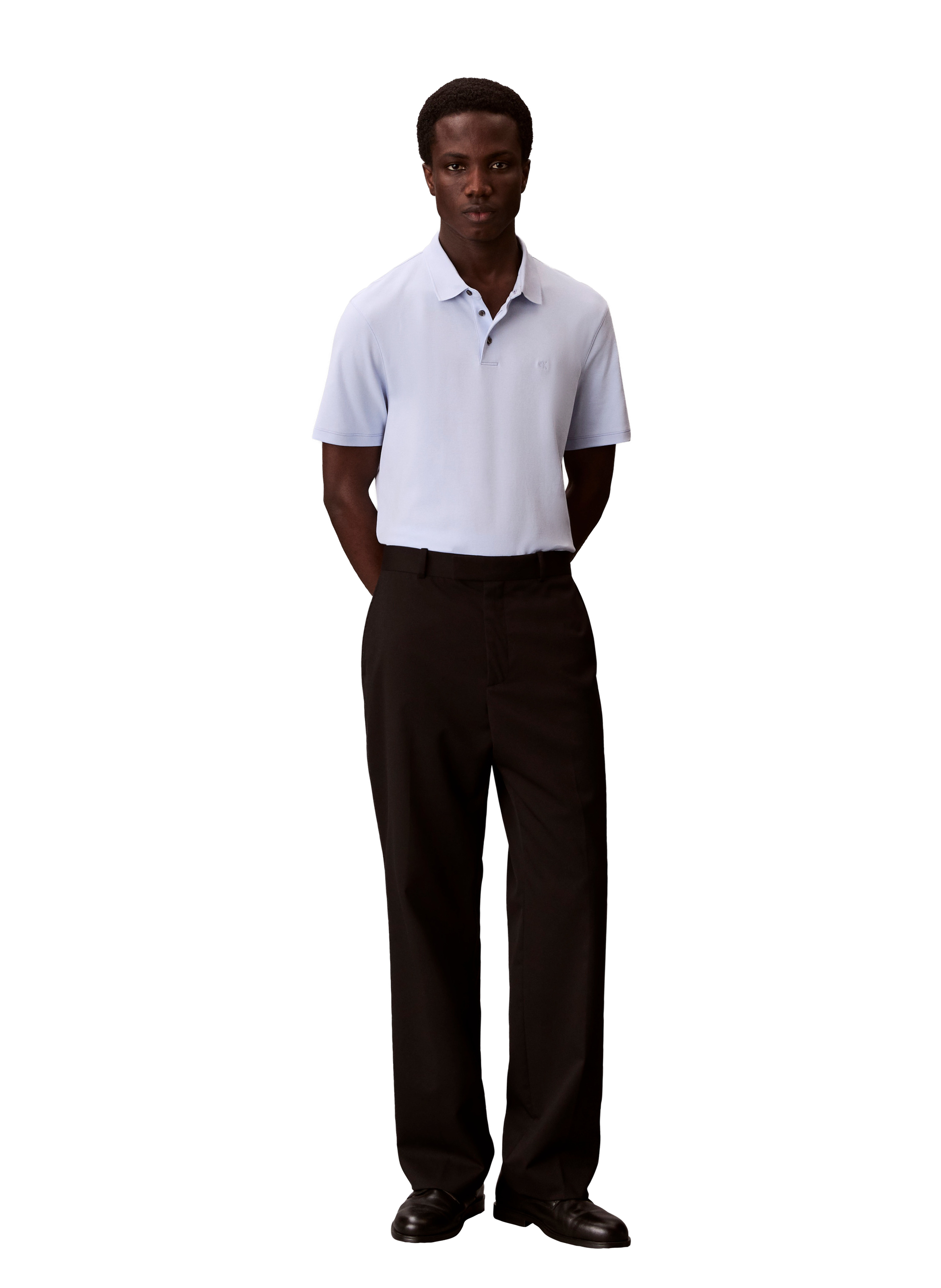  Cotton polo shirt  Blue