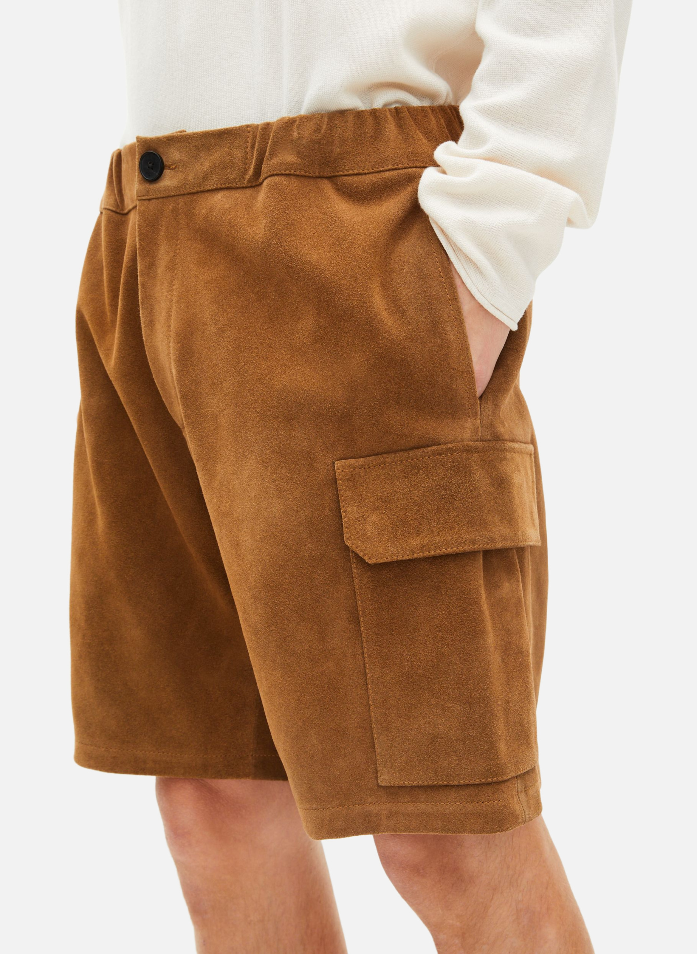 Short en suède THE KOOPLES Marron