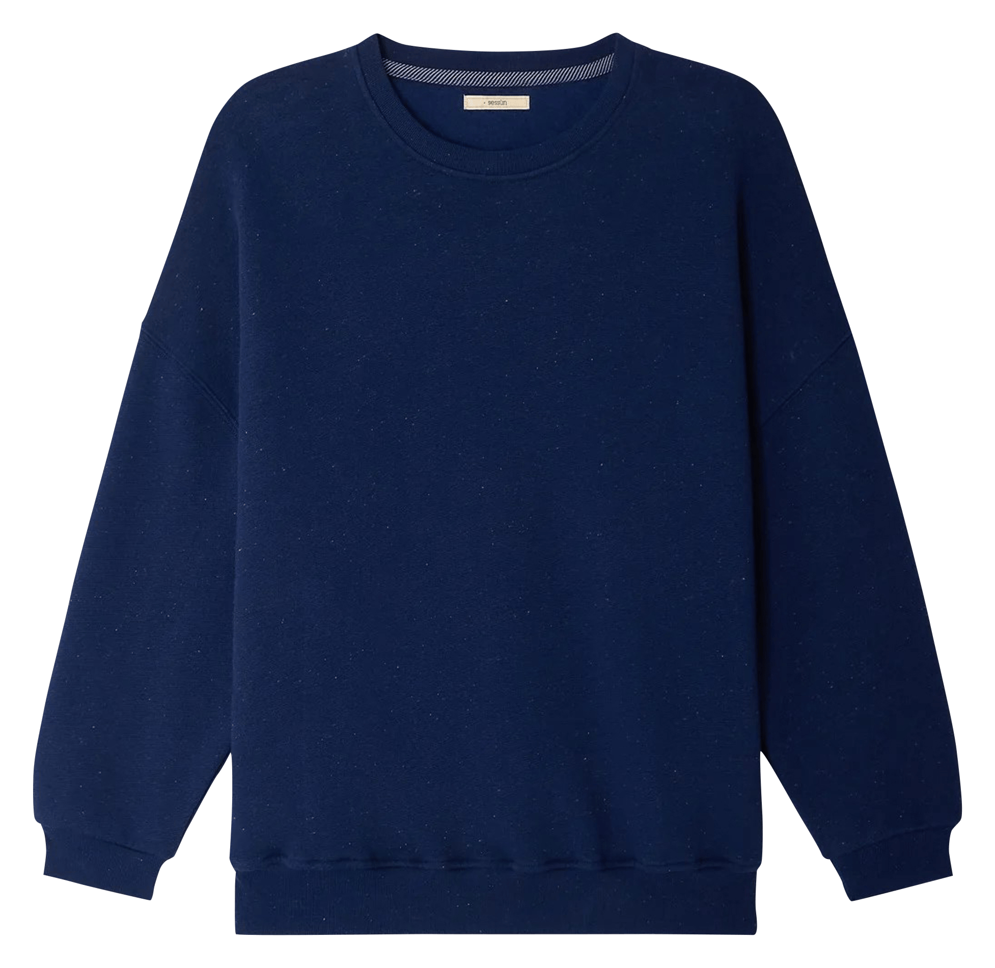 Sweat col rond oversize en coton mélangé Chebbi SESSUN Bleu