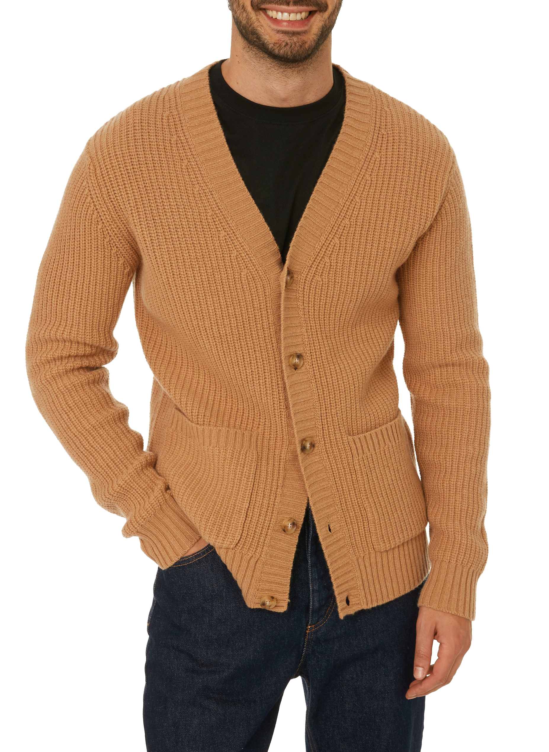 Wool cardigan SAISON 1865 Brown