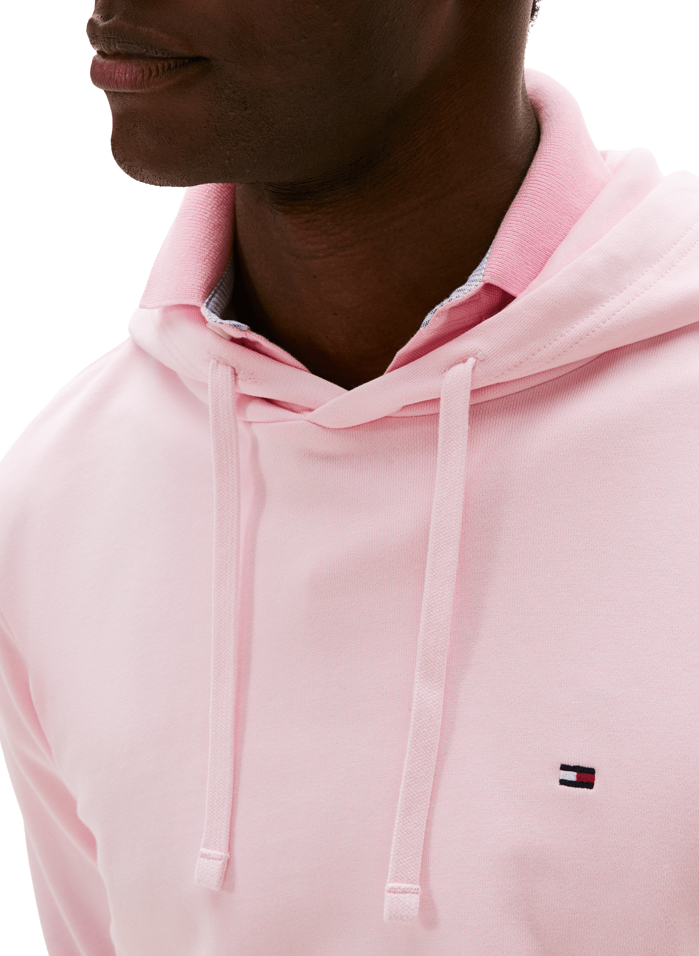 Hoodie en coton  TOMMY HILFIGER Rose
