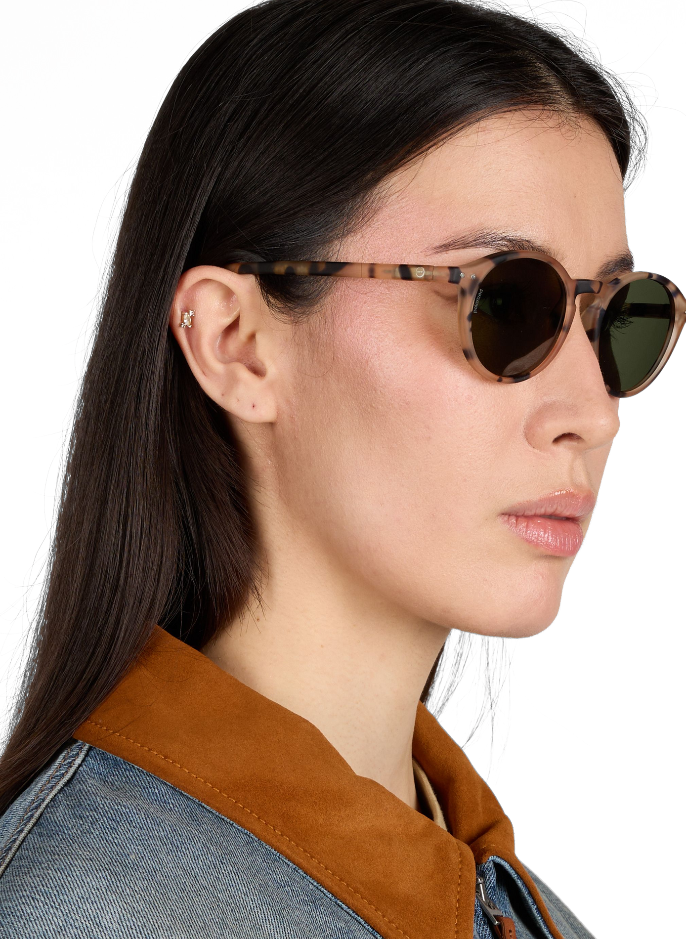 Round tie-dye sunglasses IZIPIZI Brown