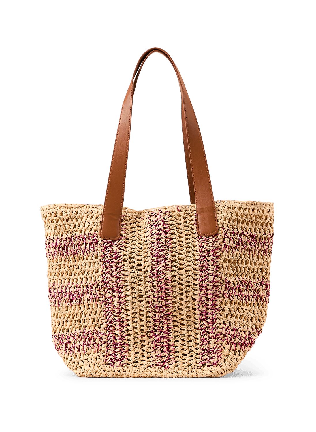 Basket bag with golden stripes AU PRINTEMPS PARIS Pink
