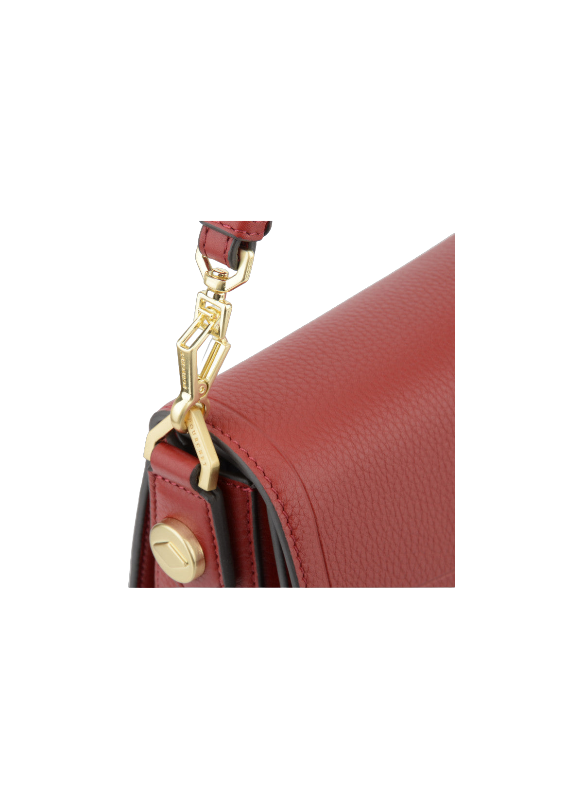 Sèvres | sac porté main et épaule mm en cuir de vachette POURCHET Rouge