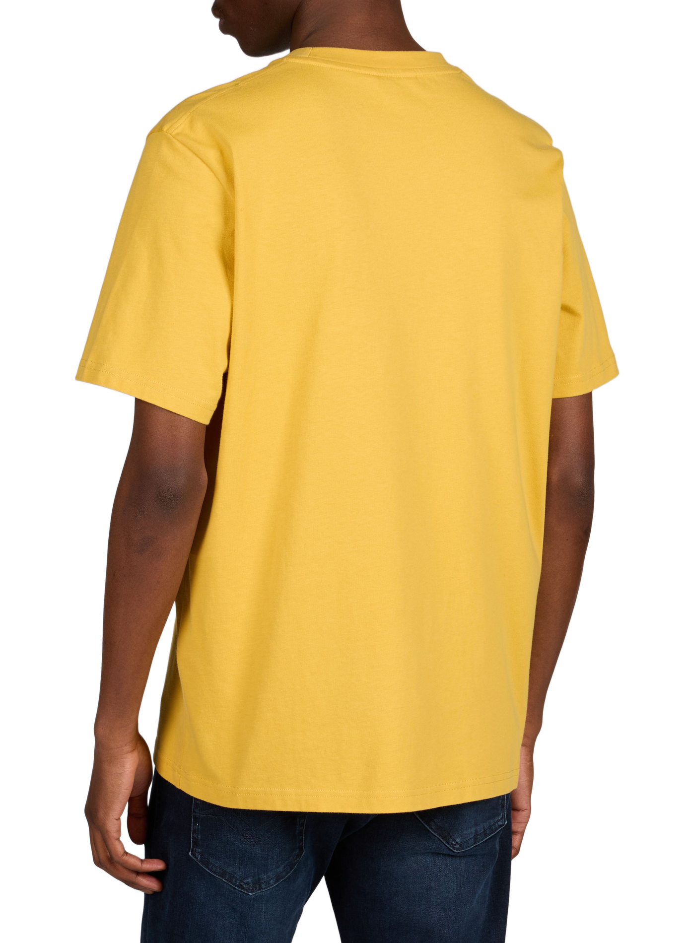 Cotton round-neck T-shirt AIGLE Yellow