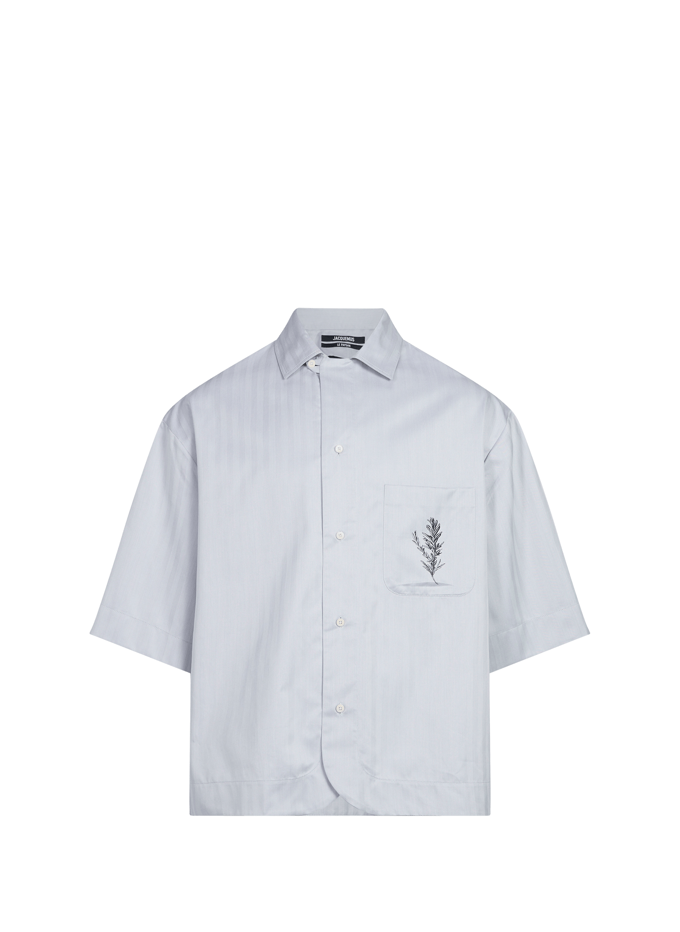 The striped cotton Cardigan shirt JACQUEMUS Blue