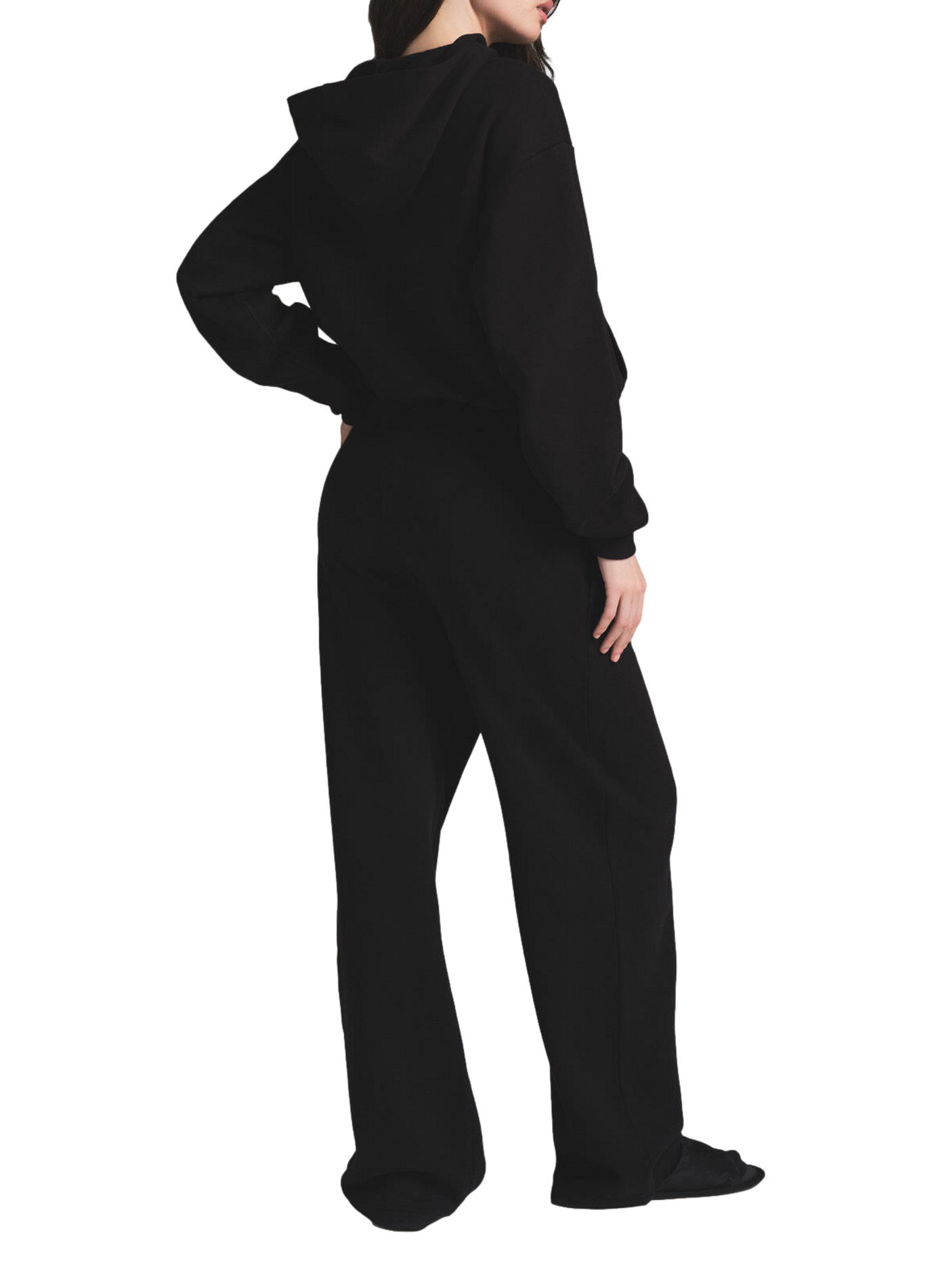 Cotton Blend Hoodie SKIMS Black
