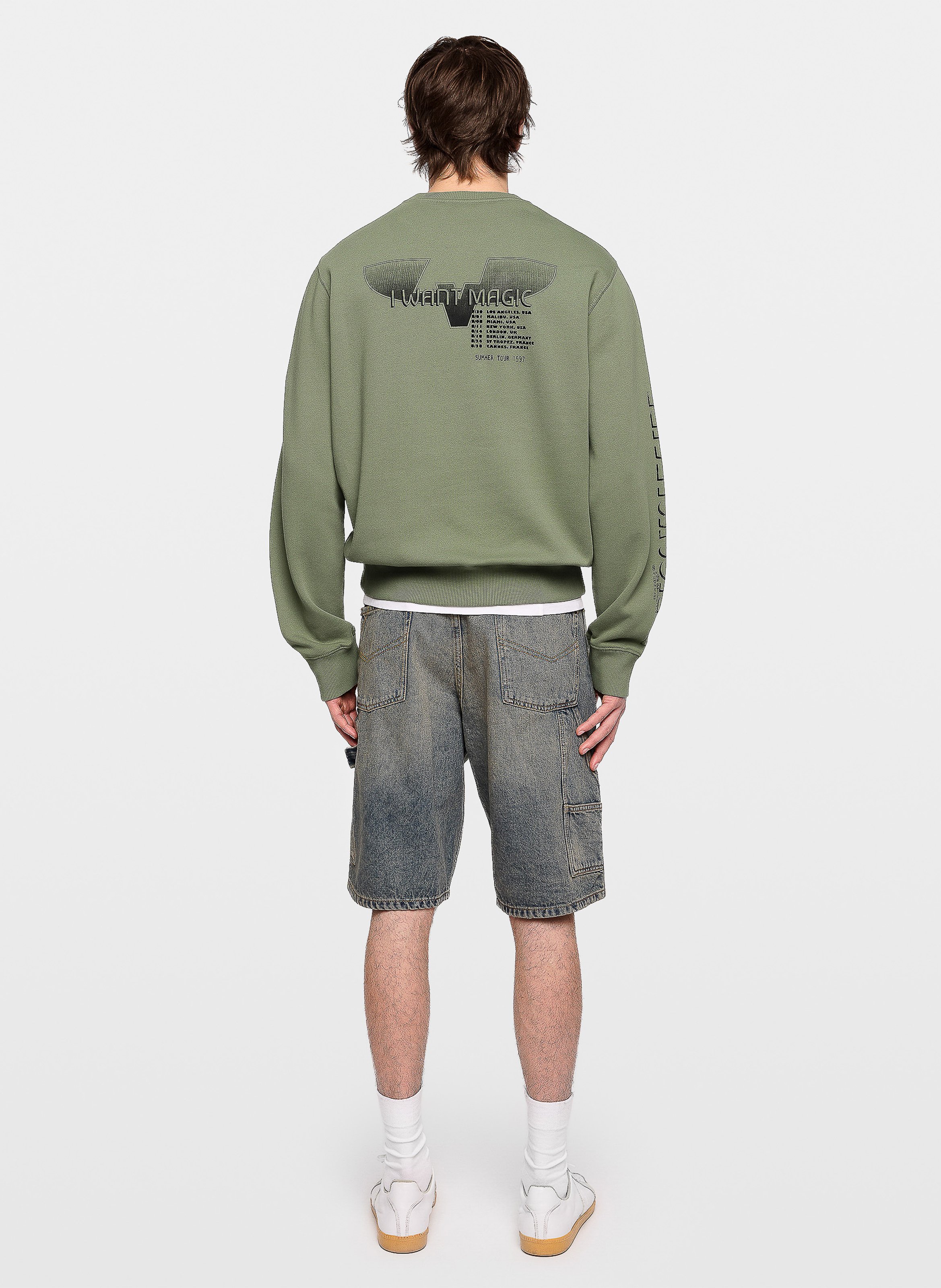 Sweat col rond en coton bio aime ZADIG&VOLTAIRE Vert
