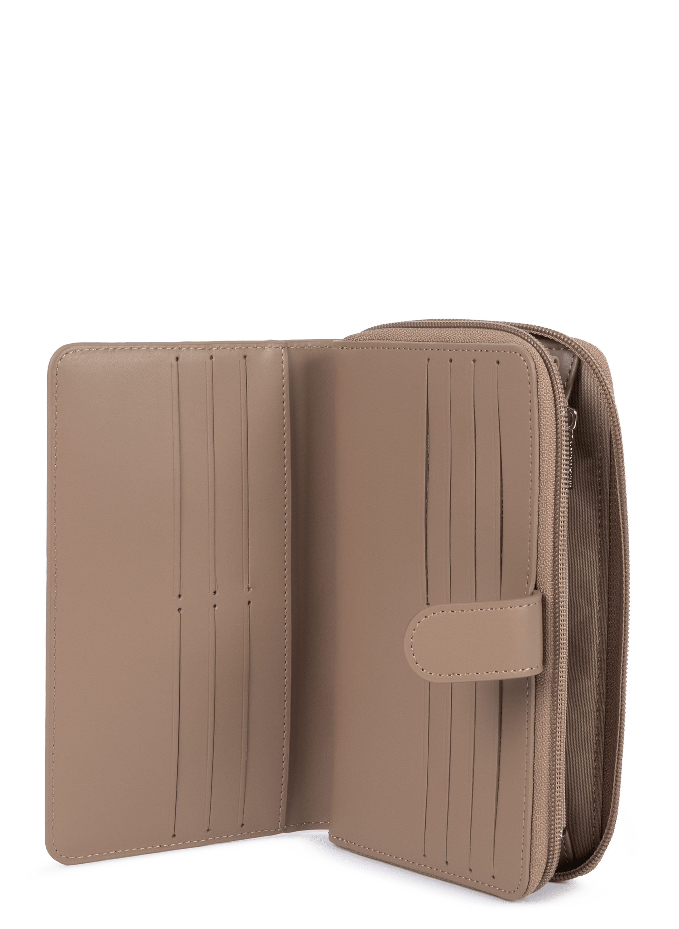 Back to back organizer wallet - smooth LANCASTER Brown