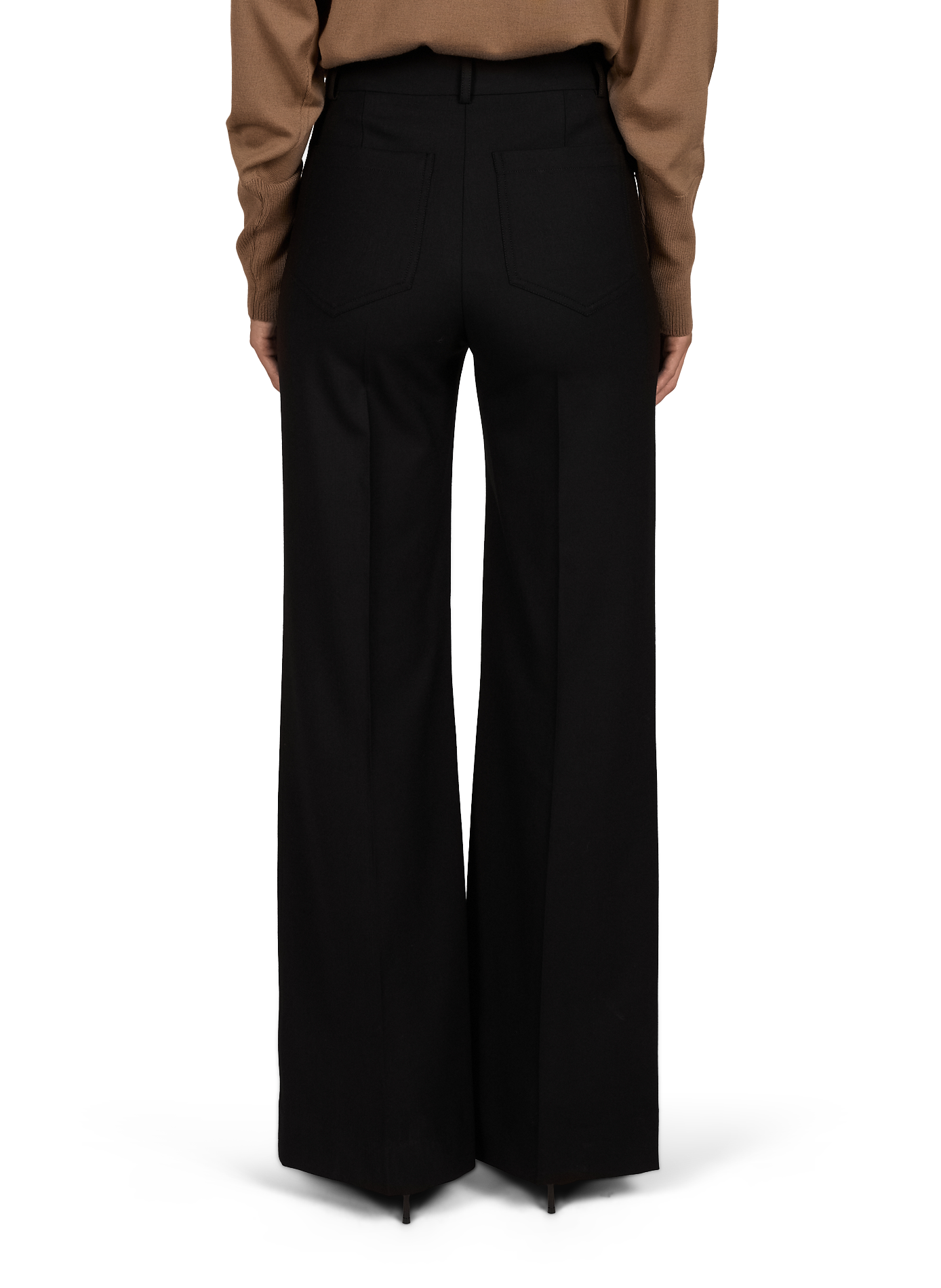 Alina high-waisted pleated trousers VICTORIA BECKHAM Black