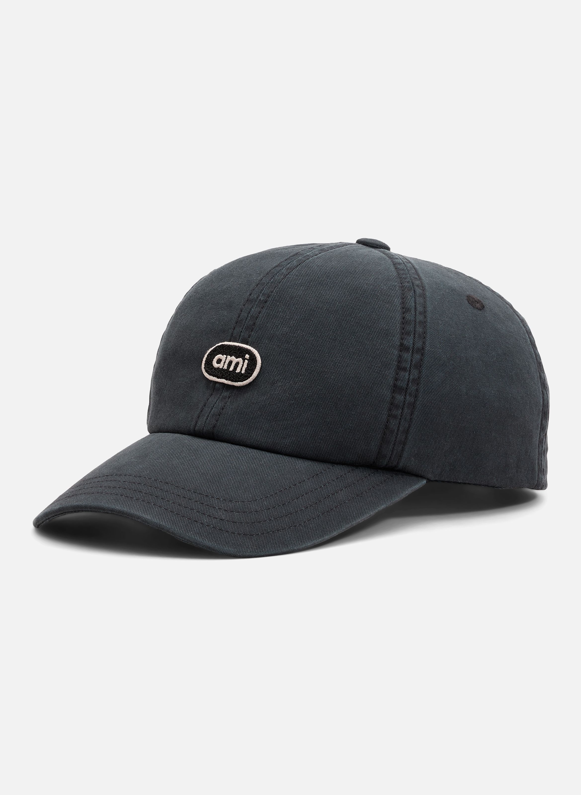 Casquette unisexe en coton patch ami AMI PARIS Noir