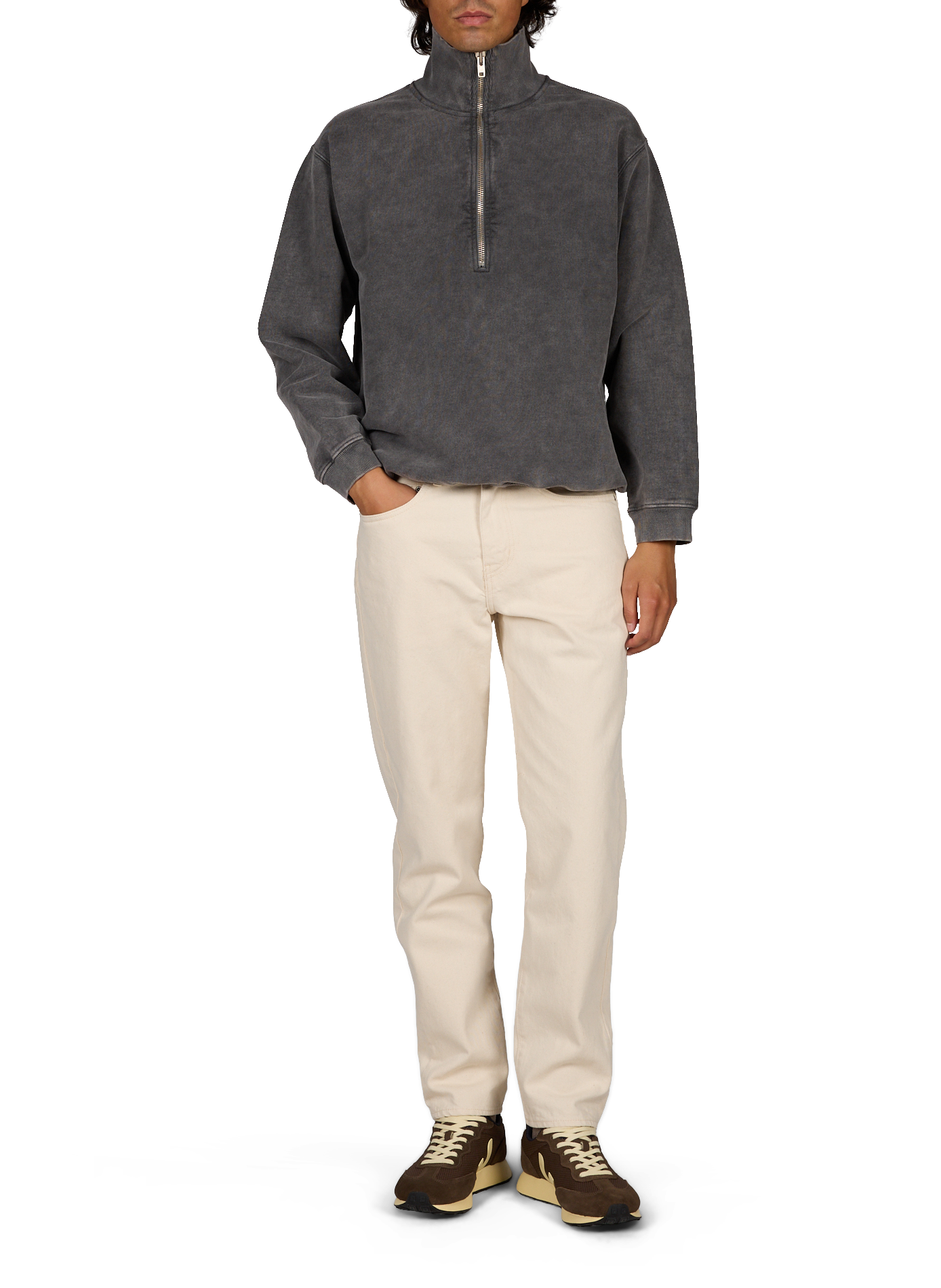 Oversized cotton sweatshirt BELLEROSE Black