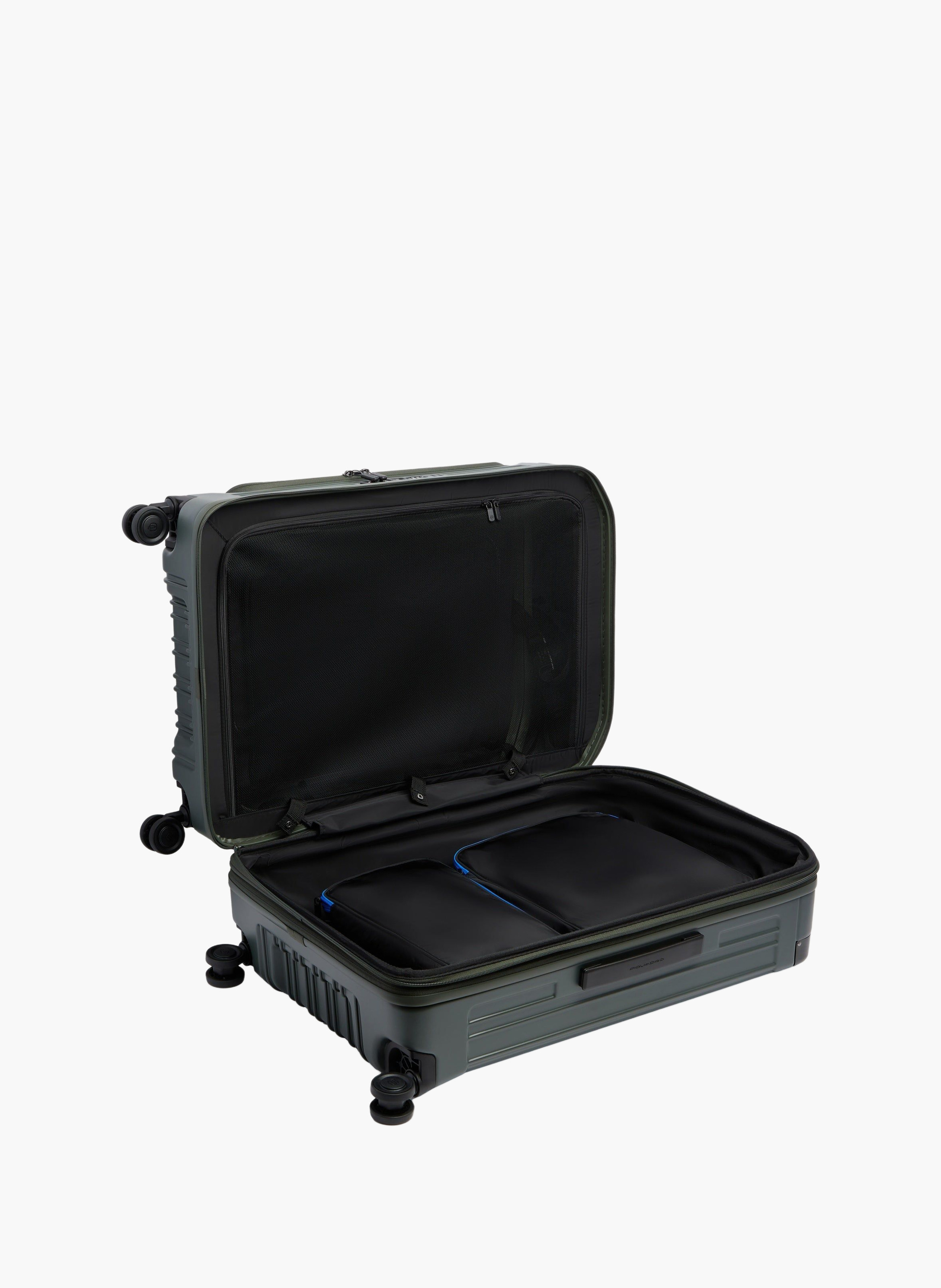 Valise taille moyenne à 4 roues expansible PIQUADRO Vert