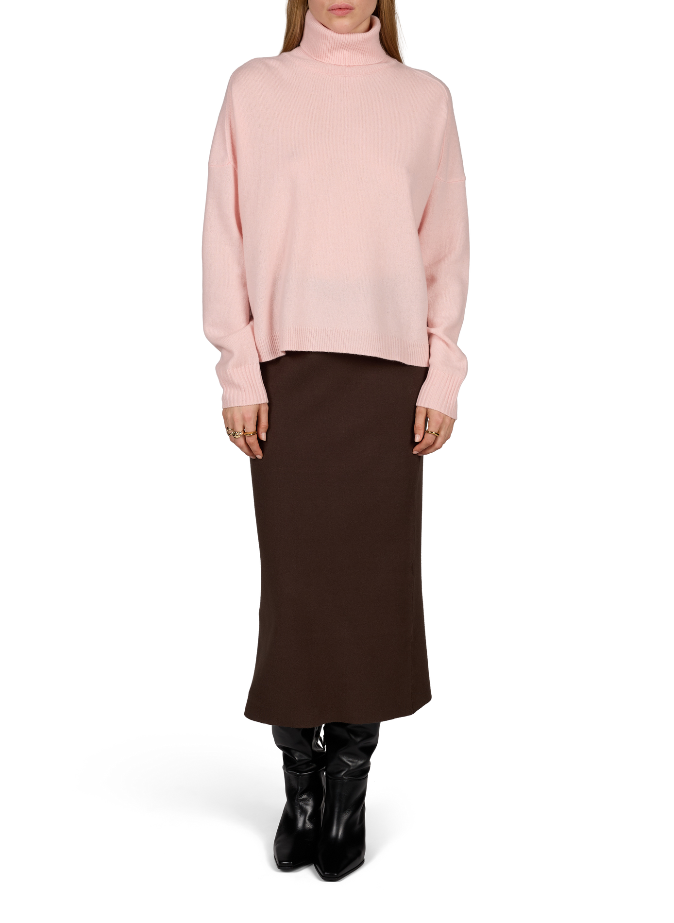 Wool turtleneck jumper CLOSED Pink