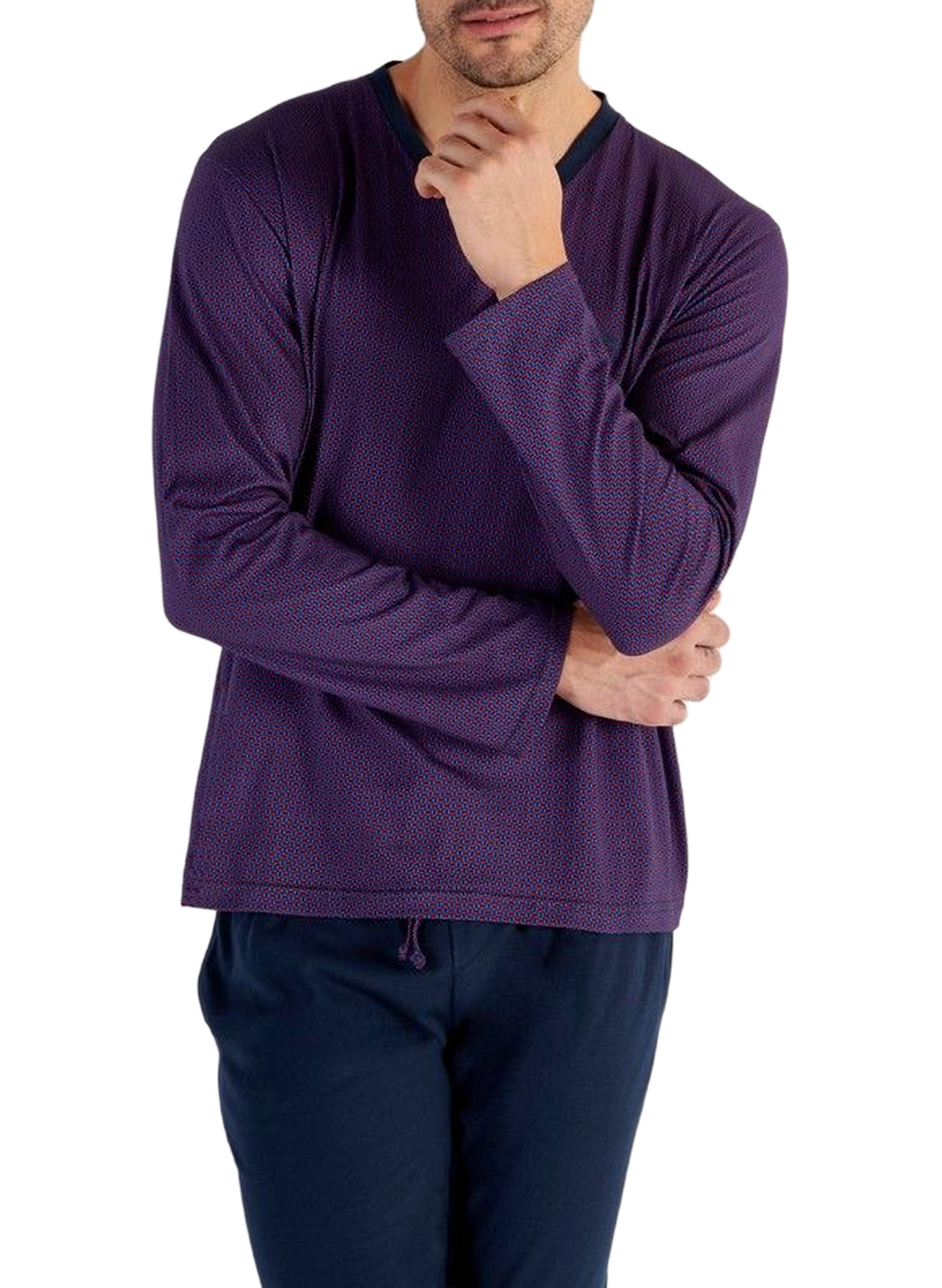 Cotton-blend pyjama set HOM Multicolour