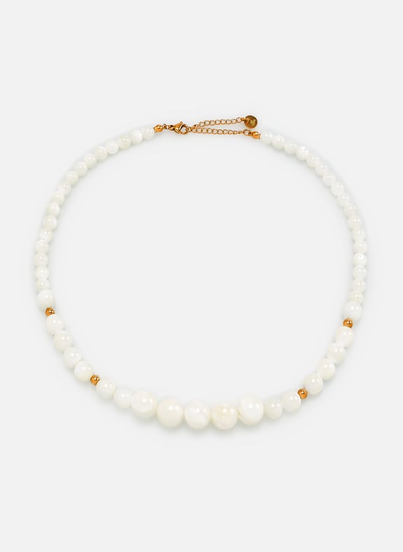 Collier de perles Blanc by AU PRINTEMPS PARIS AU PRINTEMPS PARIS Collier de perles Blanc