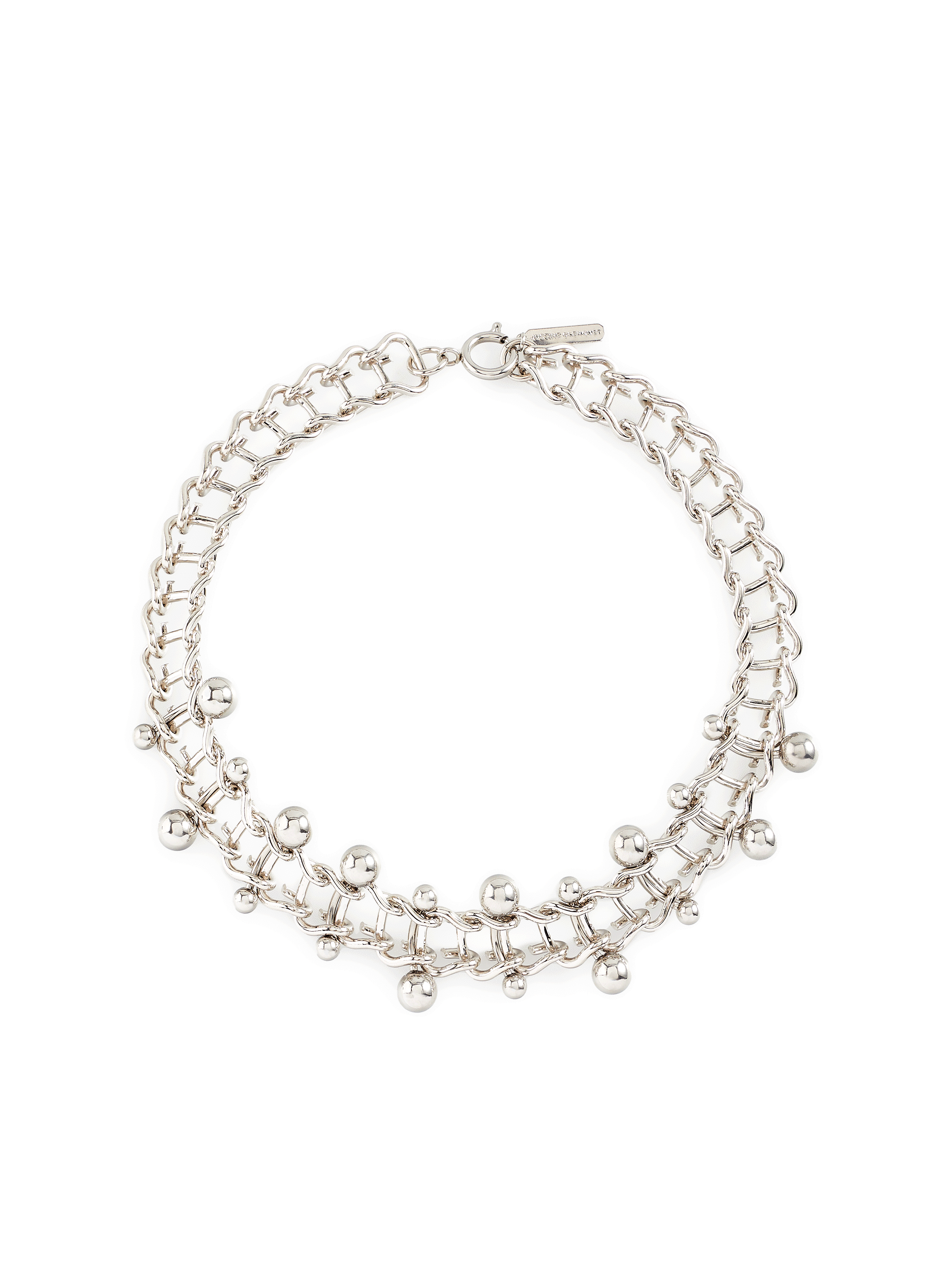 JUSTINE CLENQUET Mindy brass choker  Silver