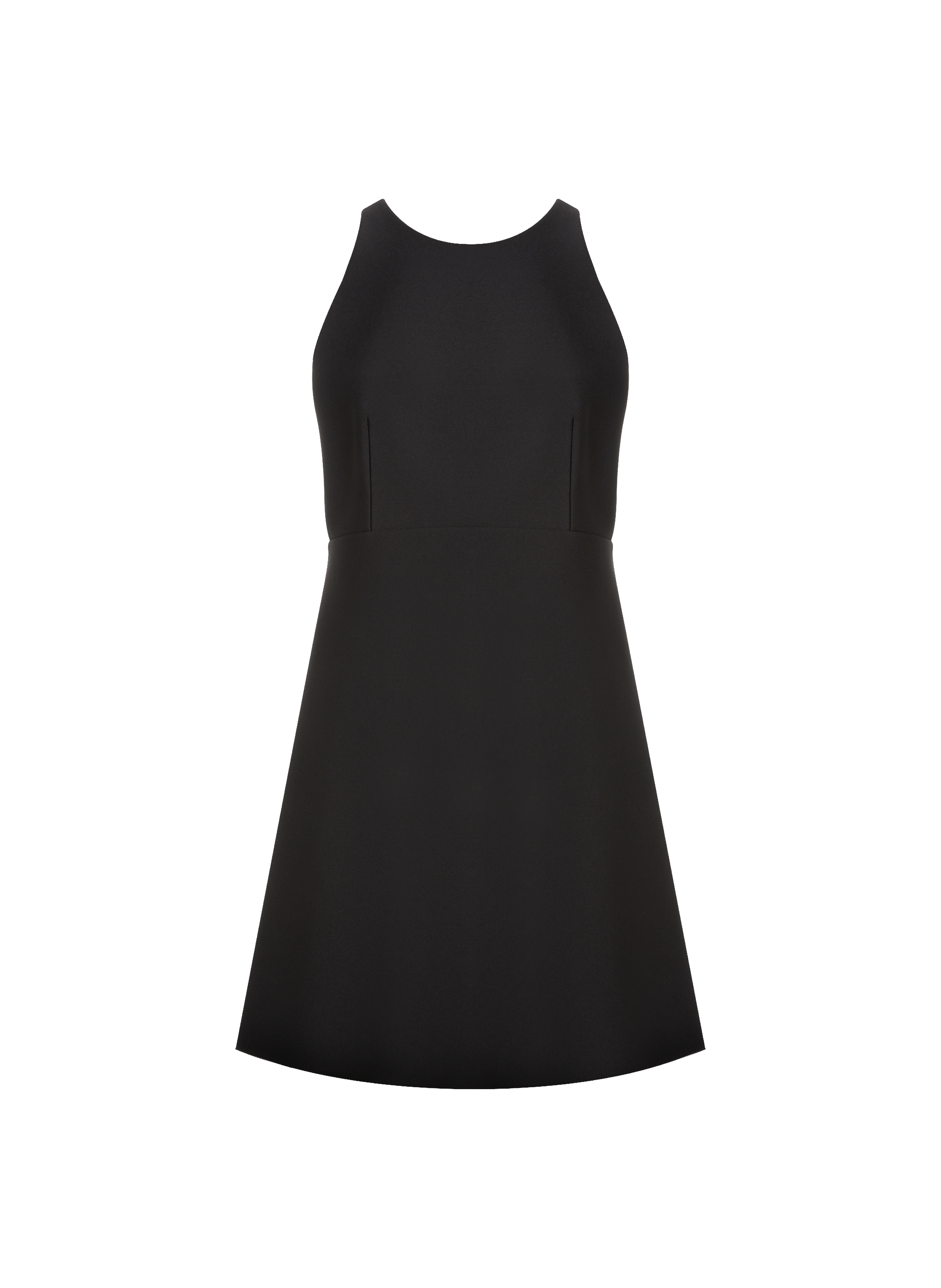 PRADA Mini dress with cross-over back Black
