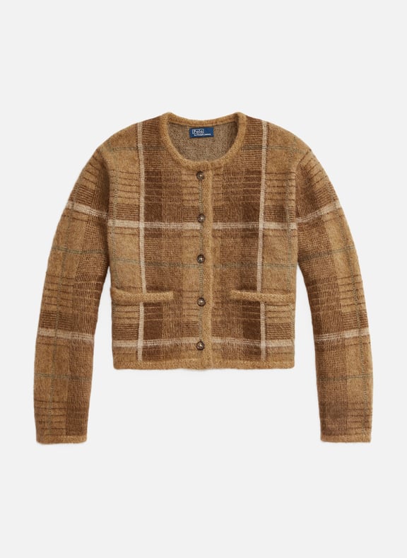 Tartan sales cardigan womens