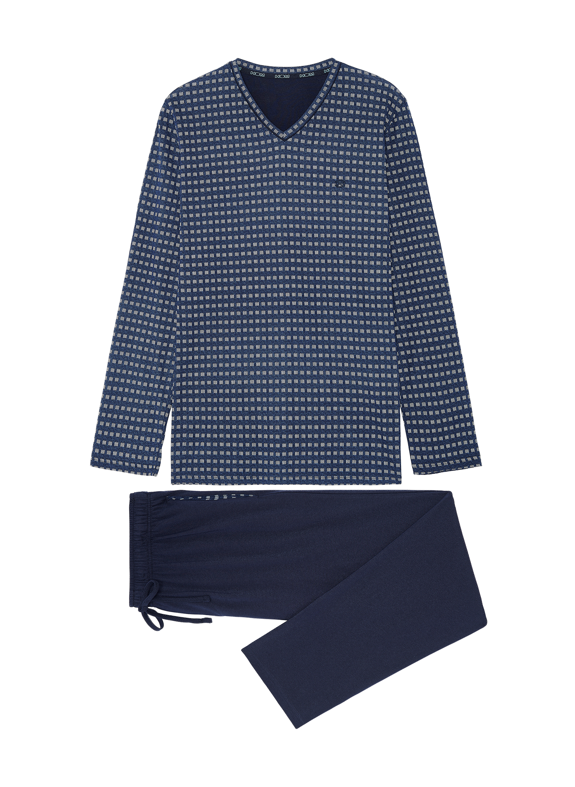 HOM Larry cotton pyjamas  Blue