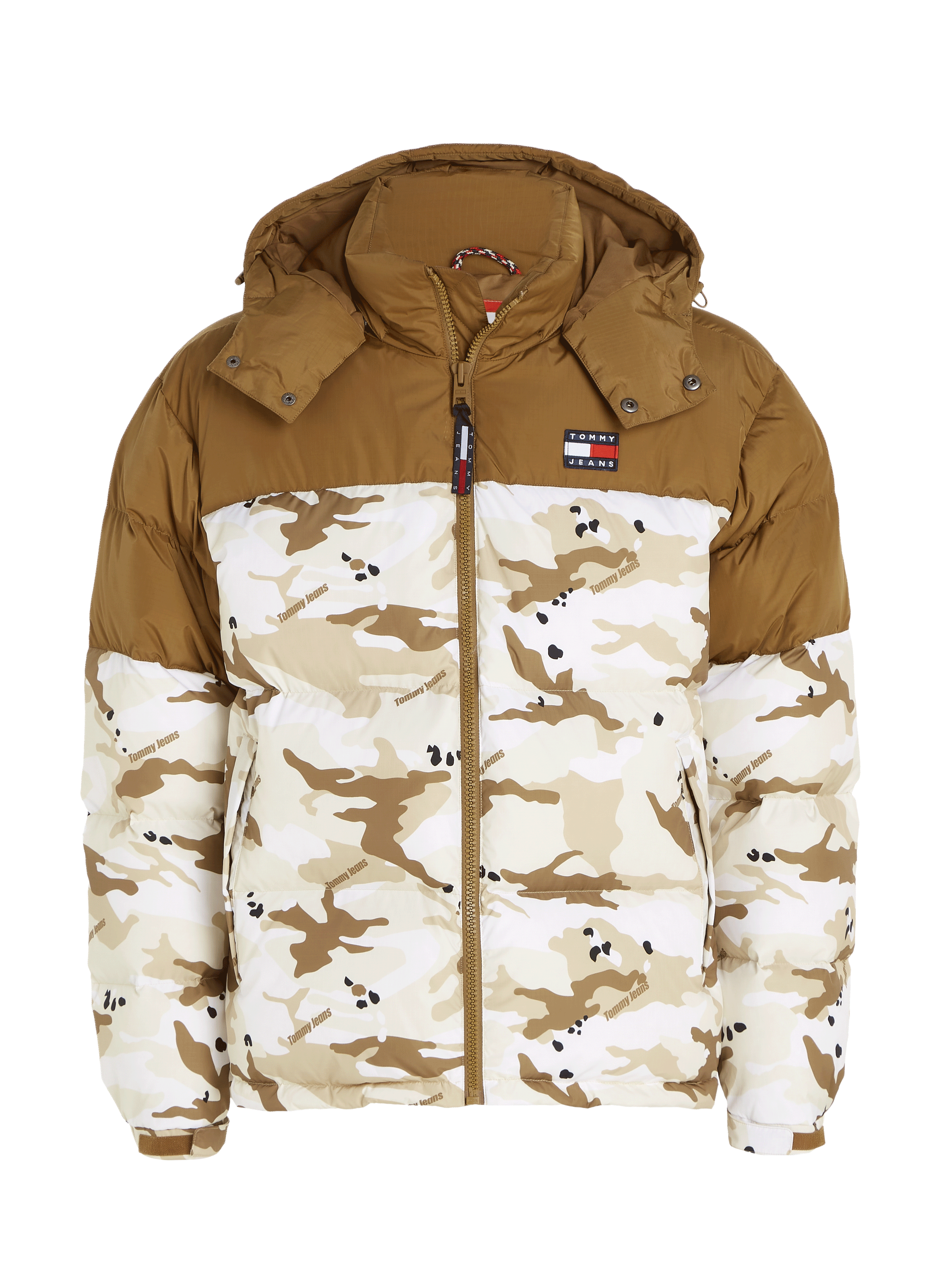 Doudoune à motif camouflage