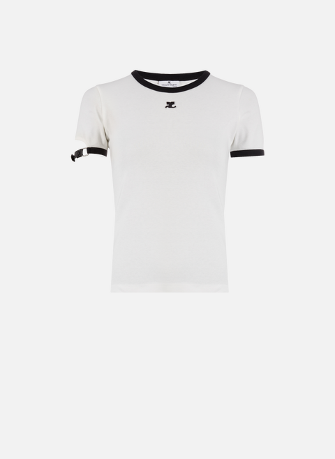 Weißes Baumwoll-T-Shirt COURRÈGES 