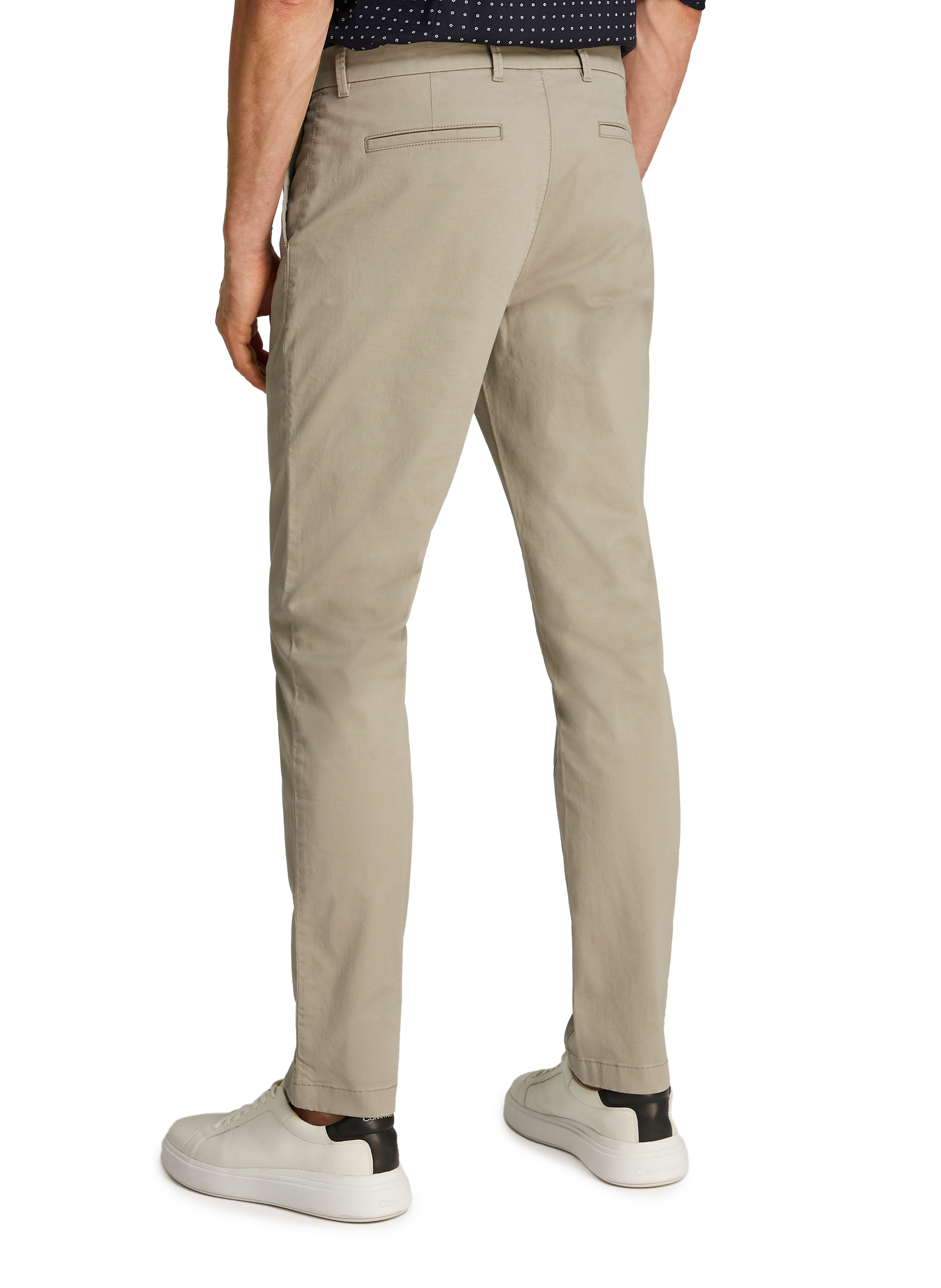 Pantalon en coton CALVIN KLEIN Beige