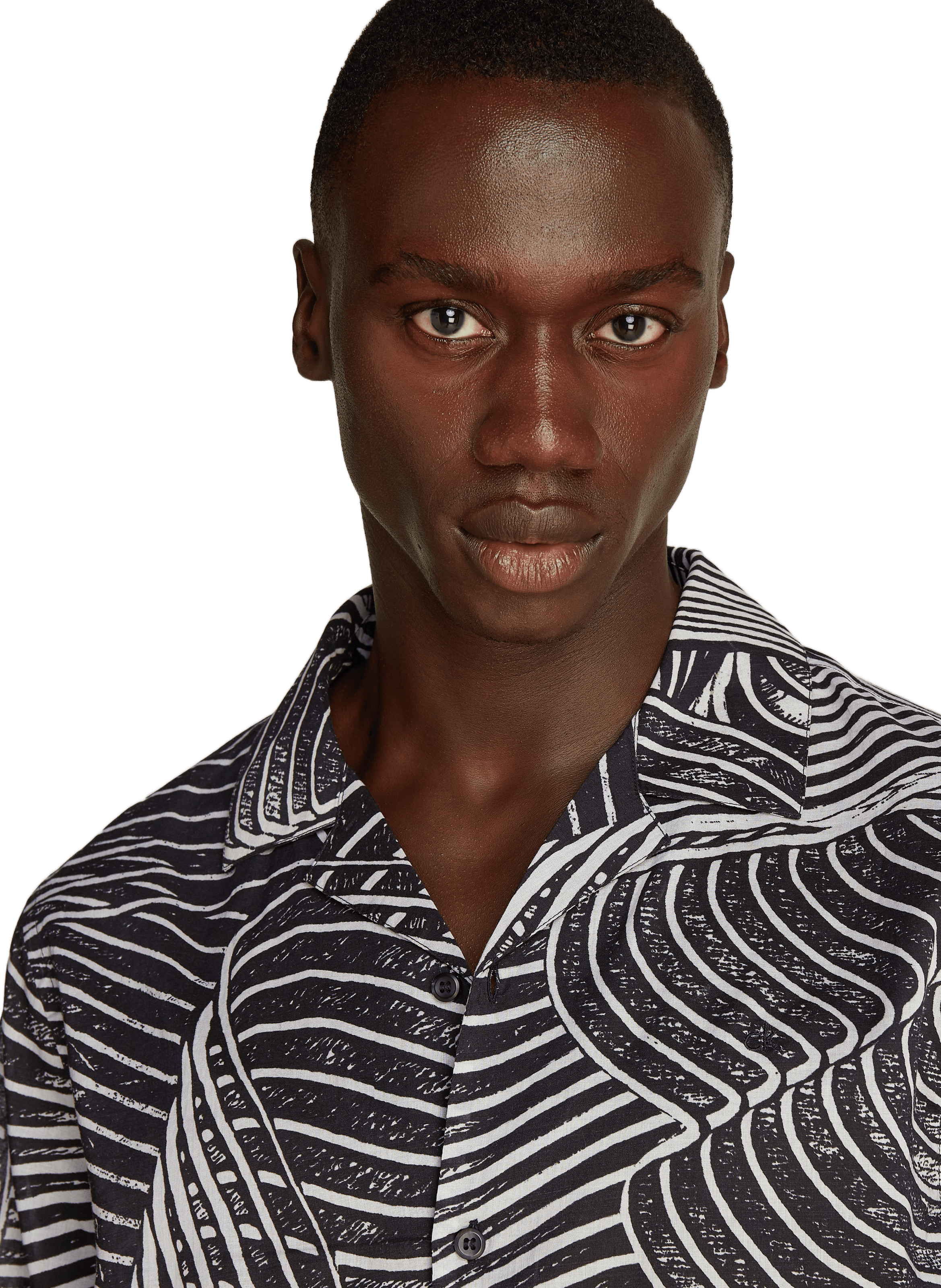 Chemise imprimé en coton CALVIN KLEIN Noir