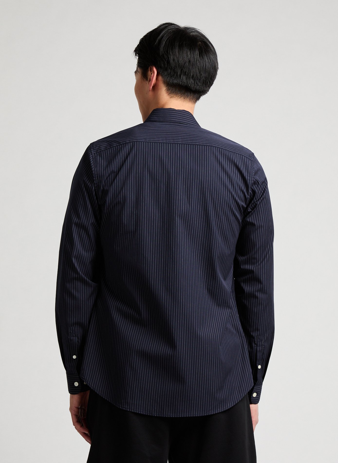 Chemise slim rayée en popeline Fayure AU PRINTEMPS PARIS Bleu