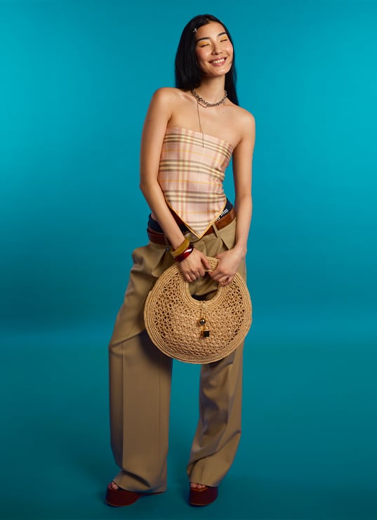 Look Coachella hippie chic rose pastel