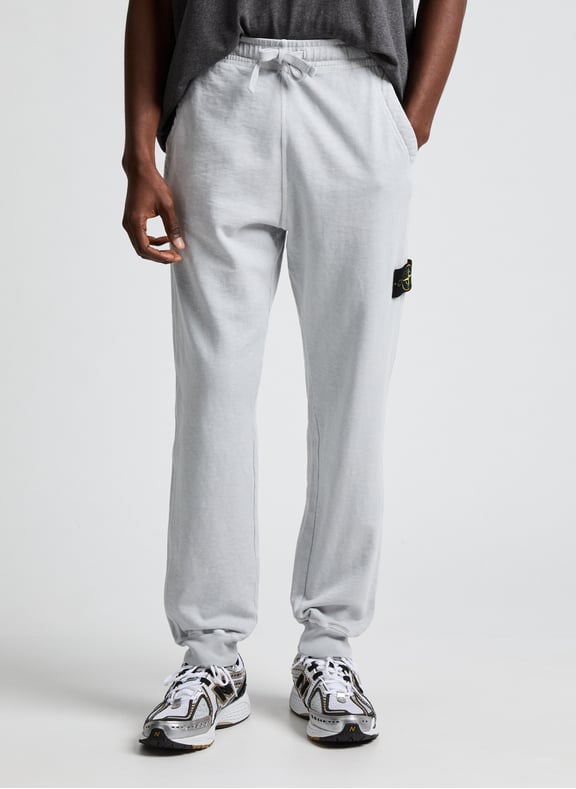 Cotton Joggers Grey by STONE ISLAND STONE ISLAND Cotton Joggers Grey
