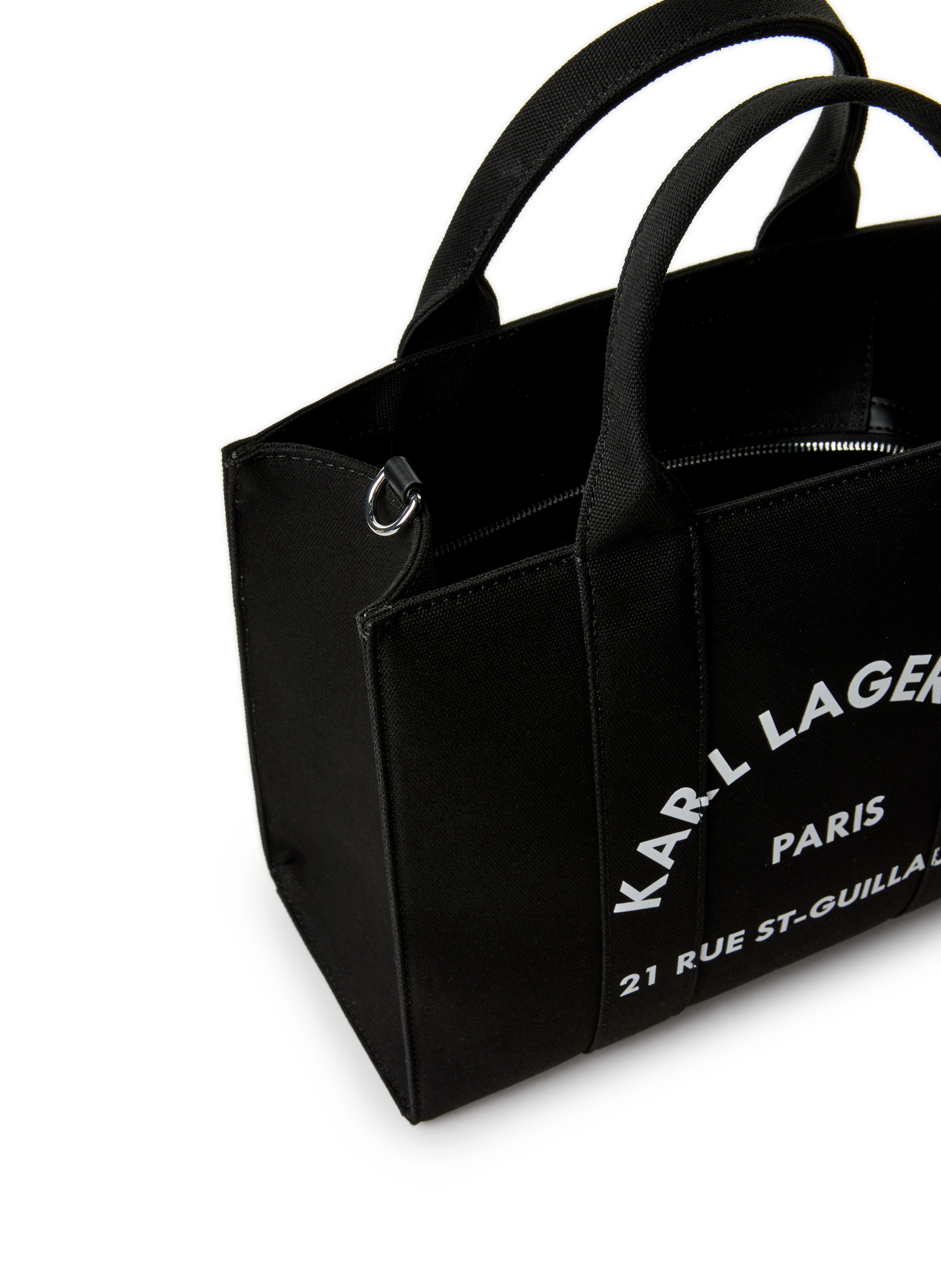 Sac cabas en coton KARL LAGERFELD Noir