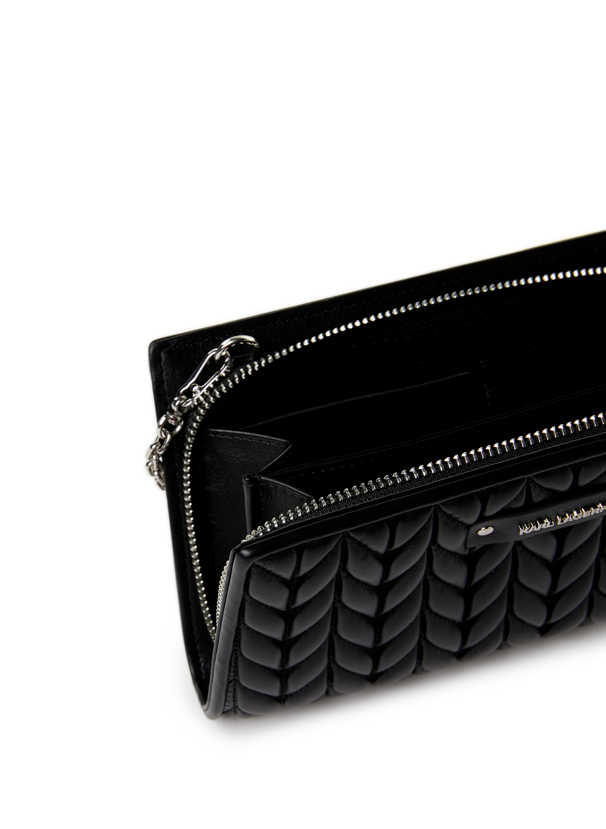 Portefeuille matelassée KARL LAGERFELD Noir